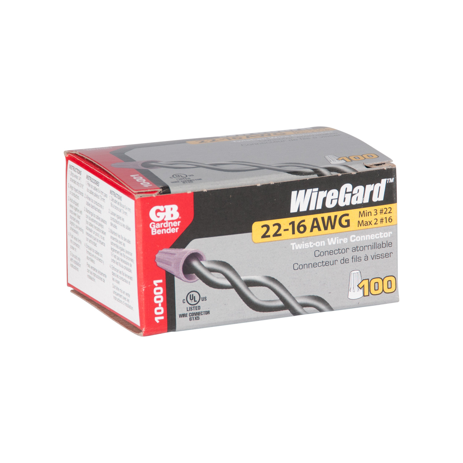 WireGard High Performance Twist-on Wire Connector, Grey #22
