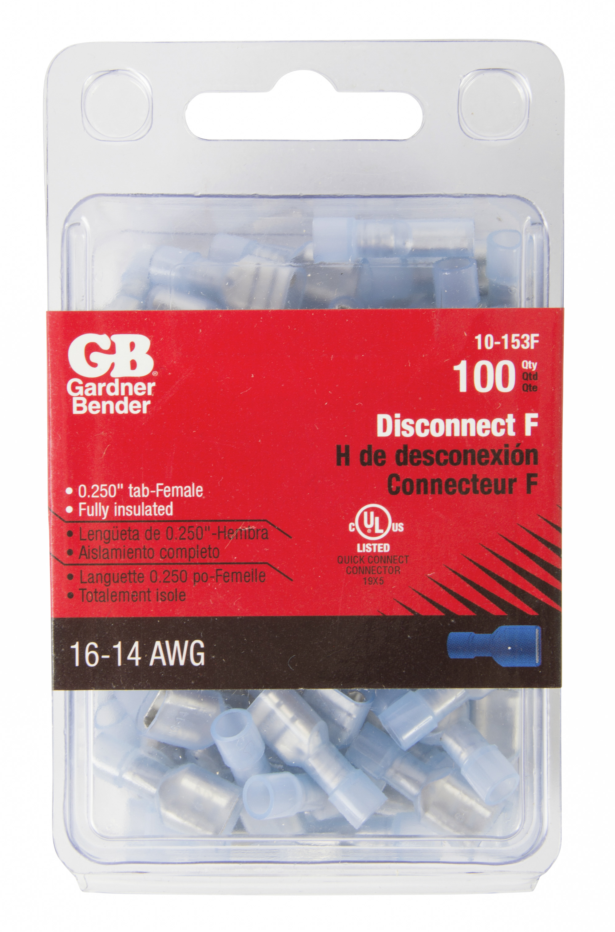 Disconnect Female Fully Insulated 0.25