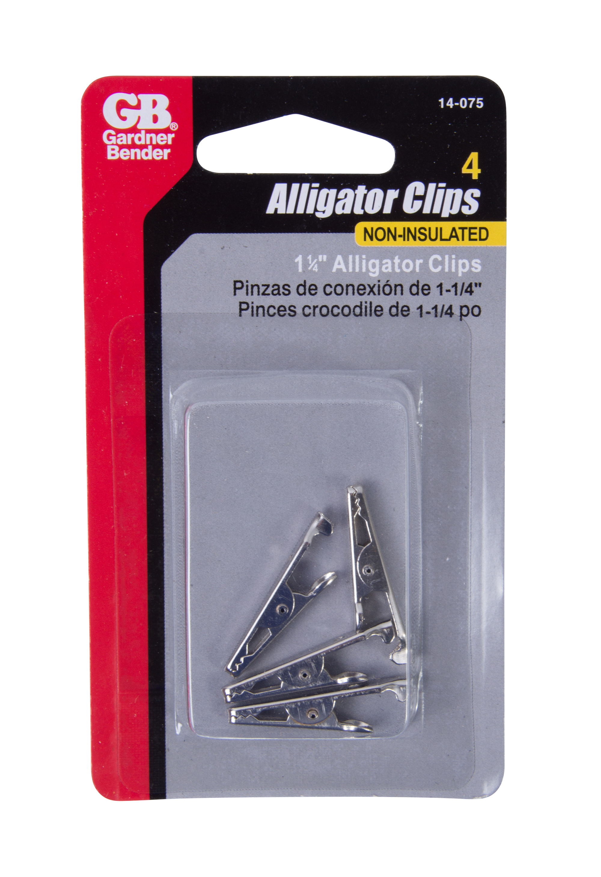 22-#14 AWG (2 mm²) Non-Insulated Alligator Clip (1.25)