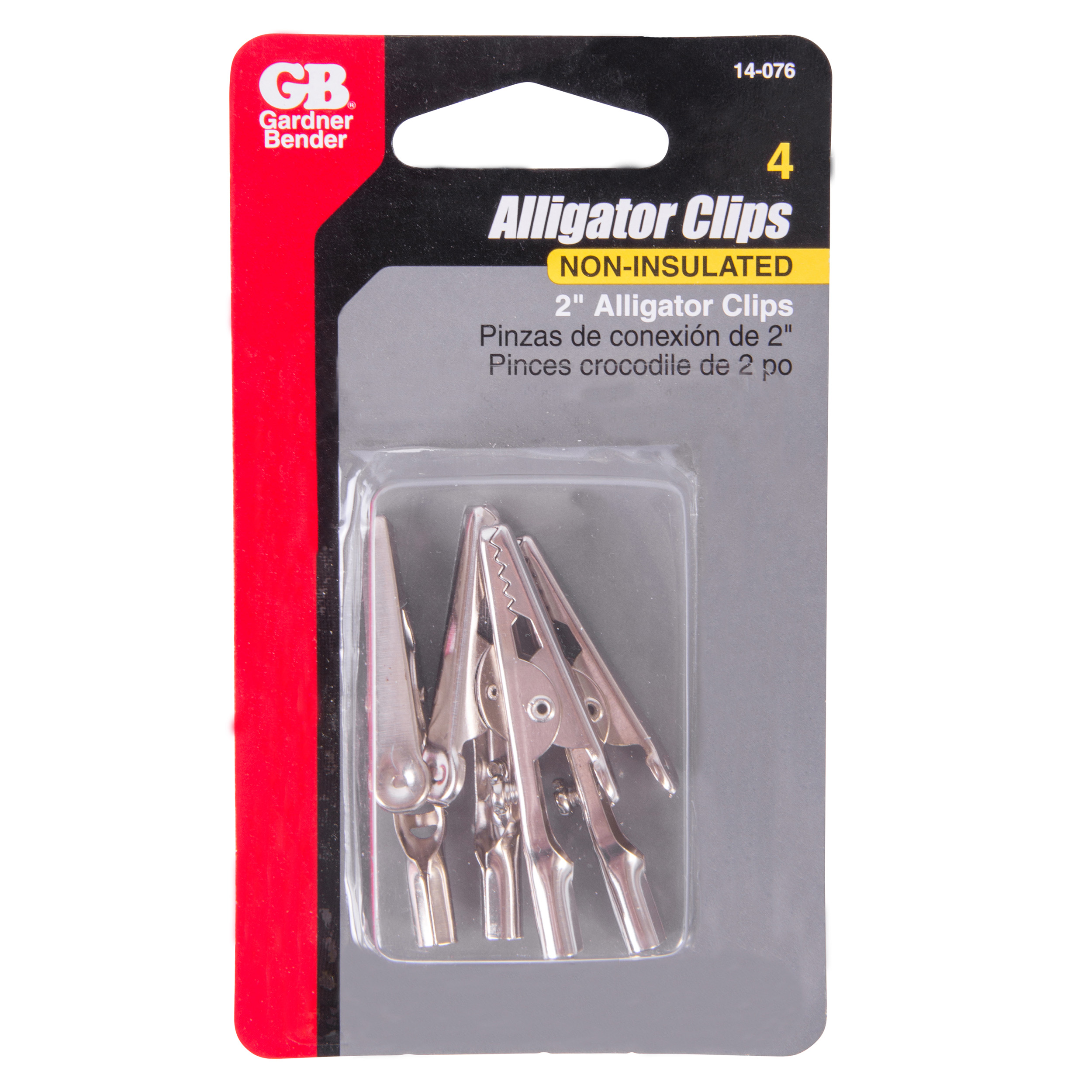 22-#14 AWG (2 mm²) Non-Insulated Alligator Clip (2