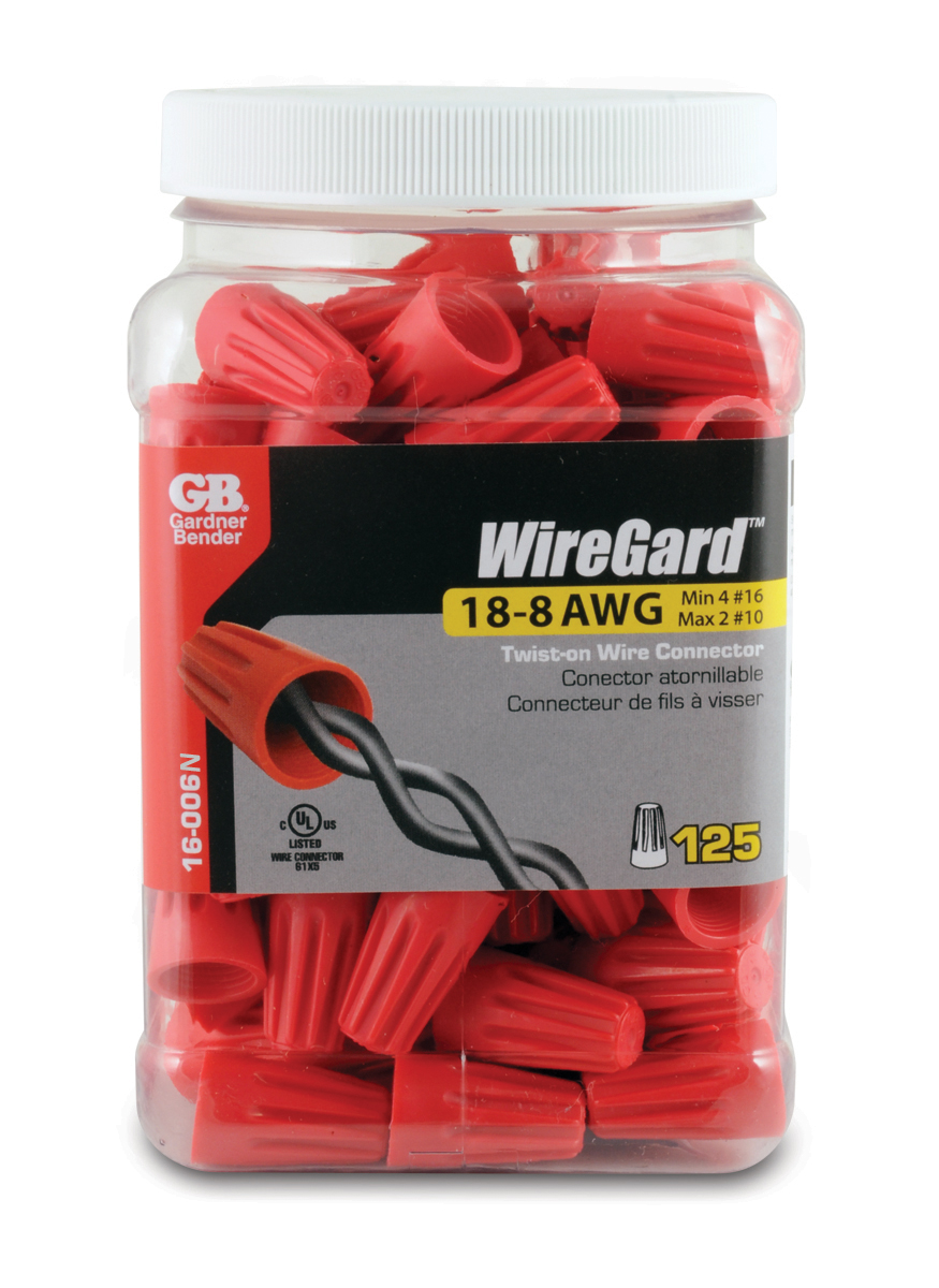 WireGard High Performance Twist-on Wire Connector, Red #18-#10 AWG
