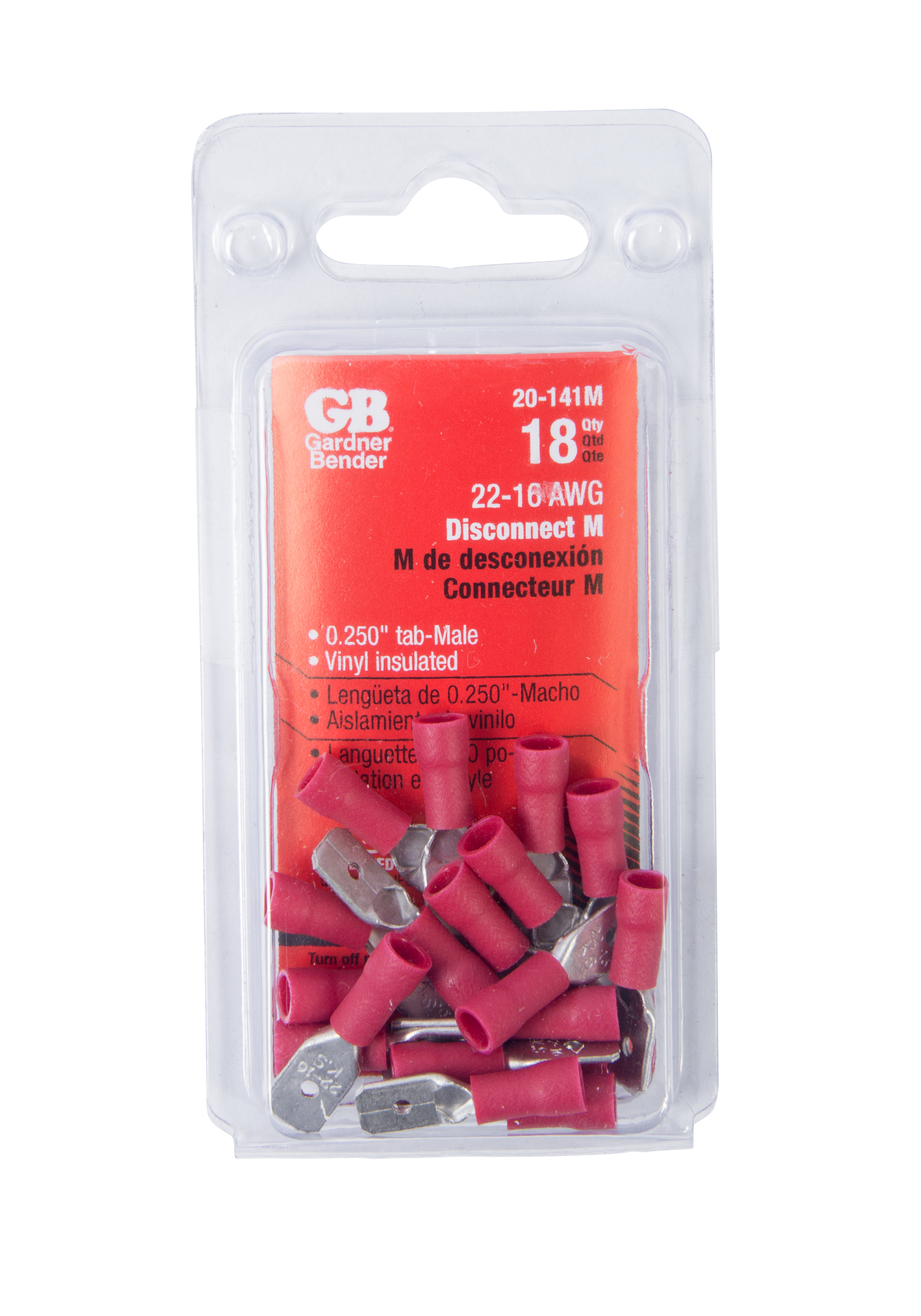22-#16 AWG (1 mm²) Vinyl-Insulated Disconnect (0.25