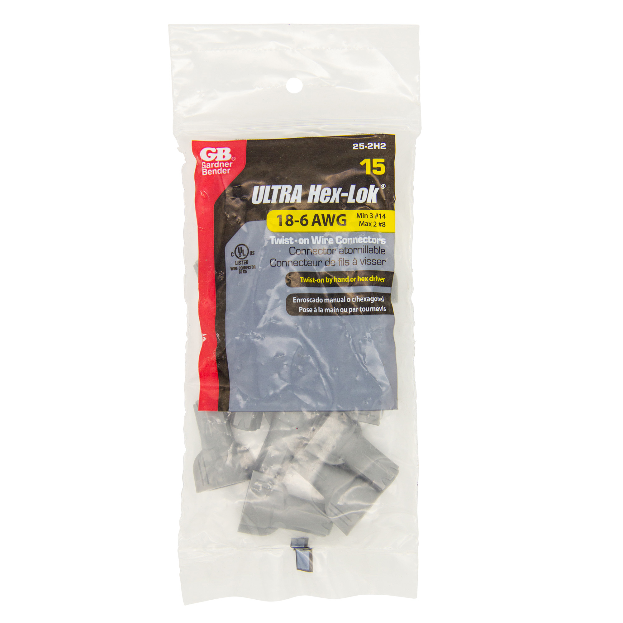 Hex-Lok ULTRA, Hex Head Multi-Range Winged Twist-On Wire