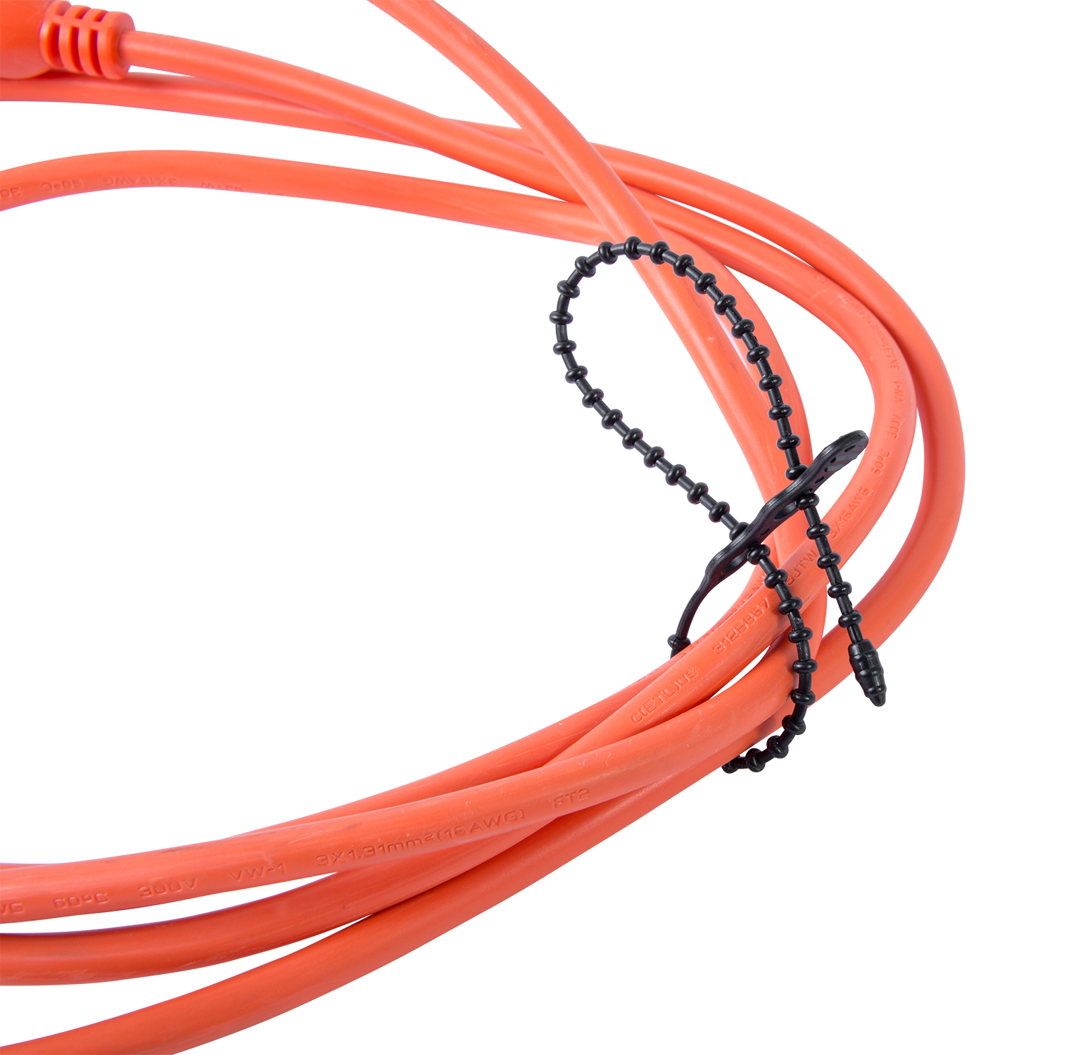 Cable Tie Beaded 12" 70lb Black