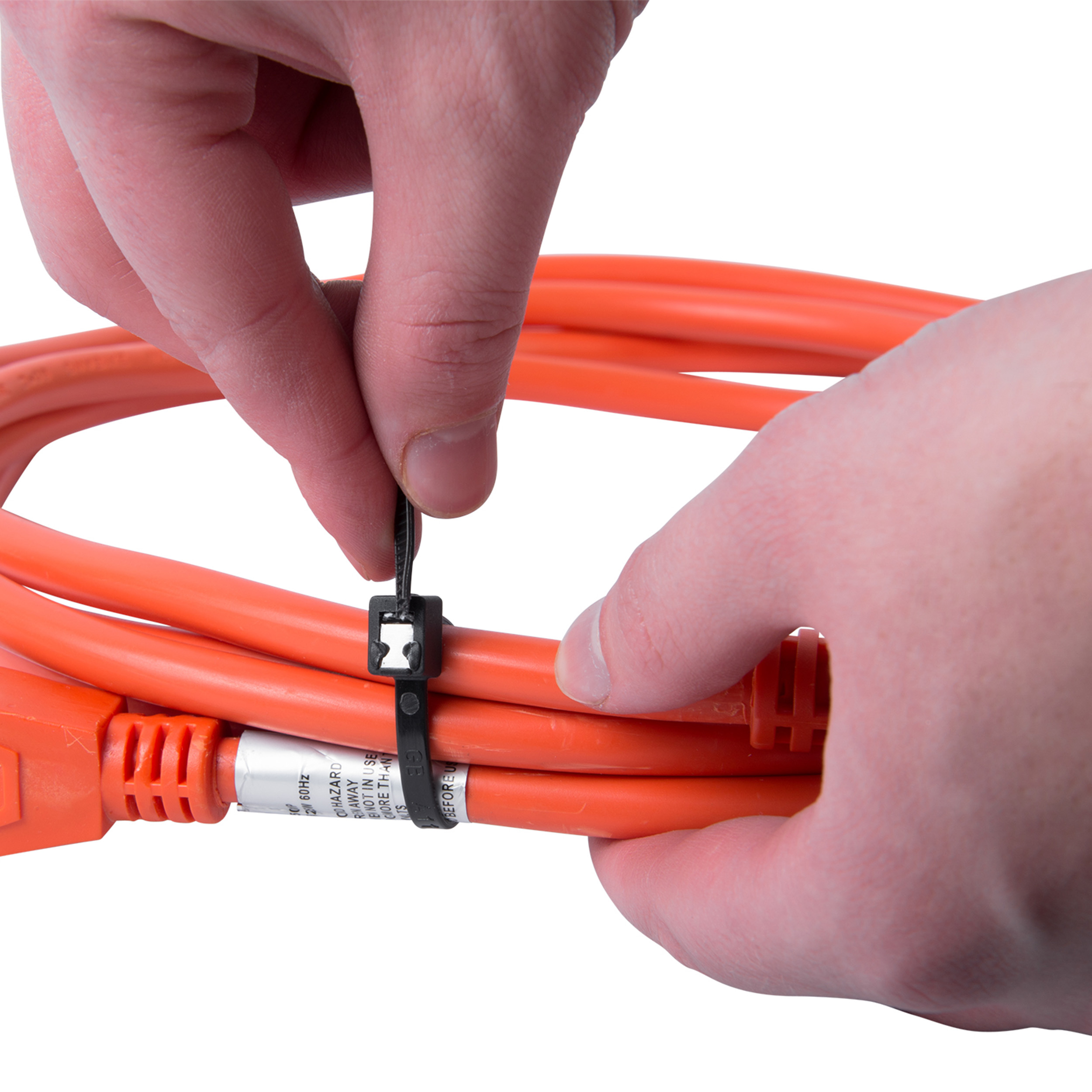 Cable Tie Self Cutting 8" 50lb; Black