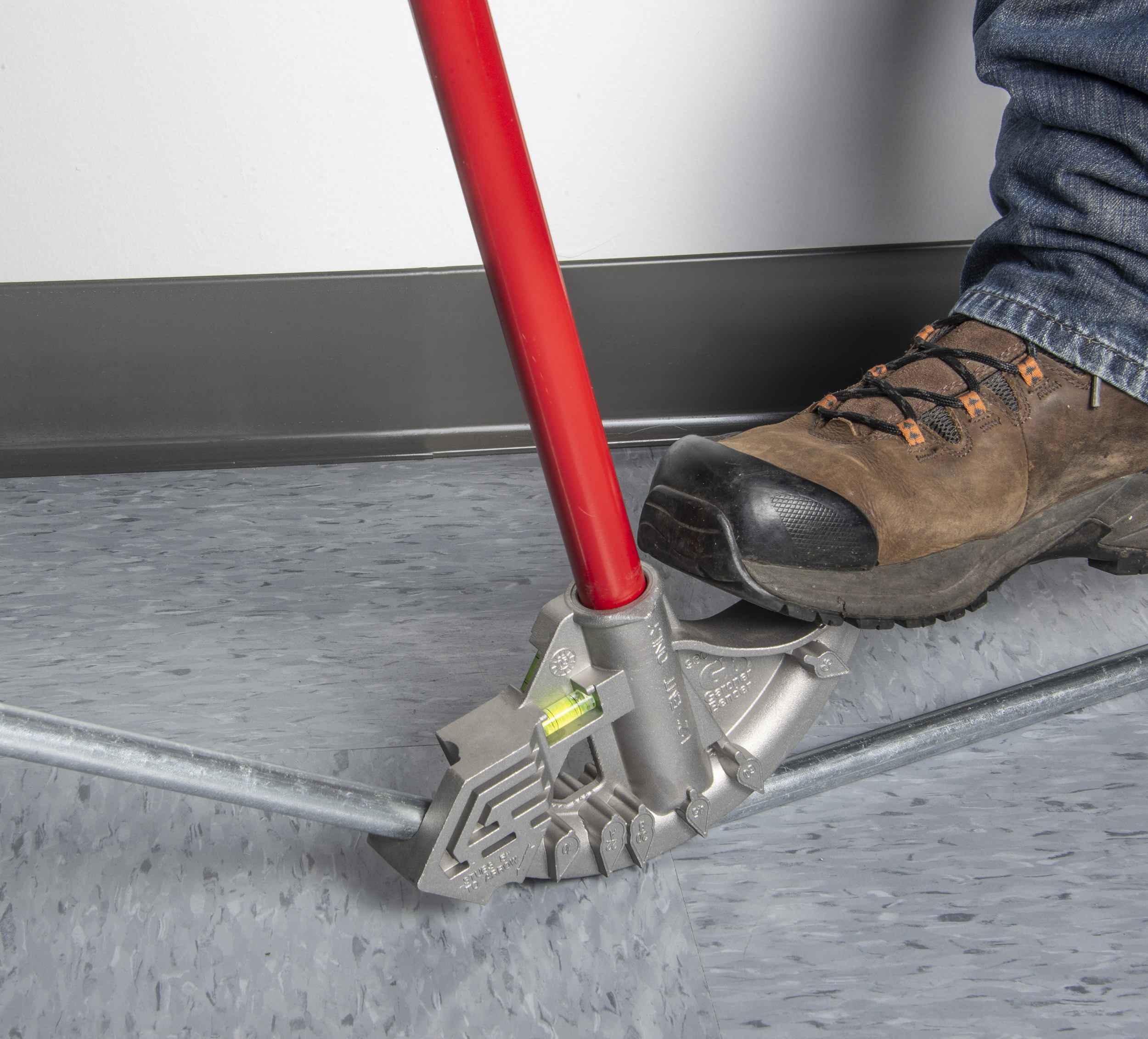 Hand Bender with Handle, 3/4" EMT, 1/2" Rigid, Aluminum