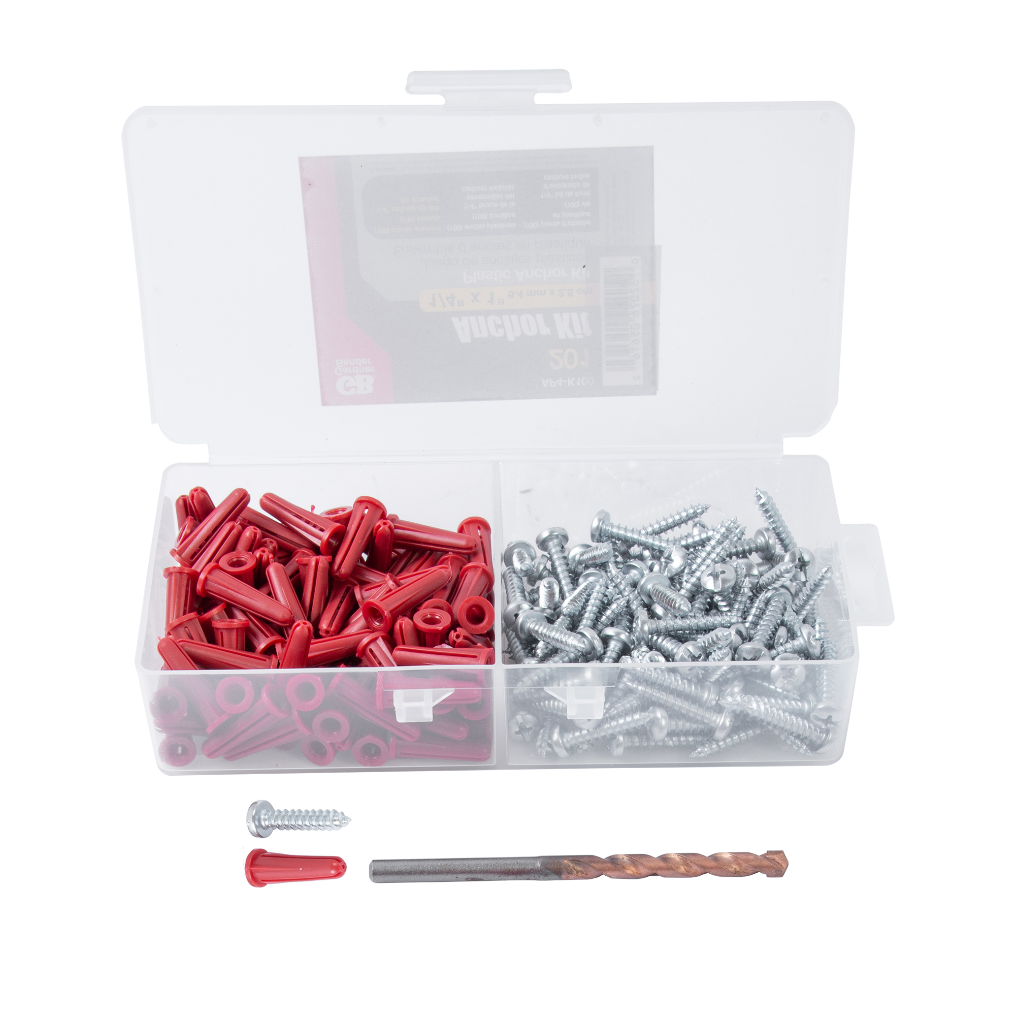 Plastic Conical Anchor 1/4 x 1 - 100 pcs