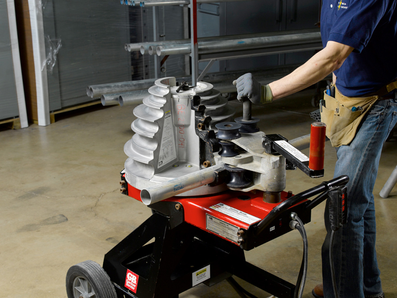 B2000 Cyclone ElecPower Conduit Bender, 115V/15A, 1/2" to 2" Rigid