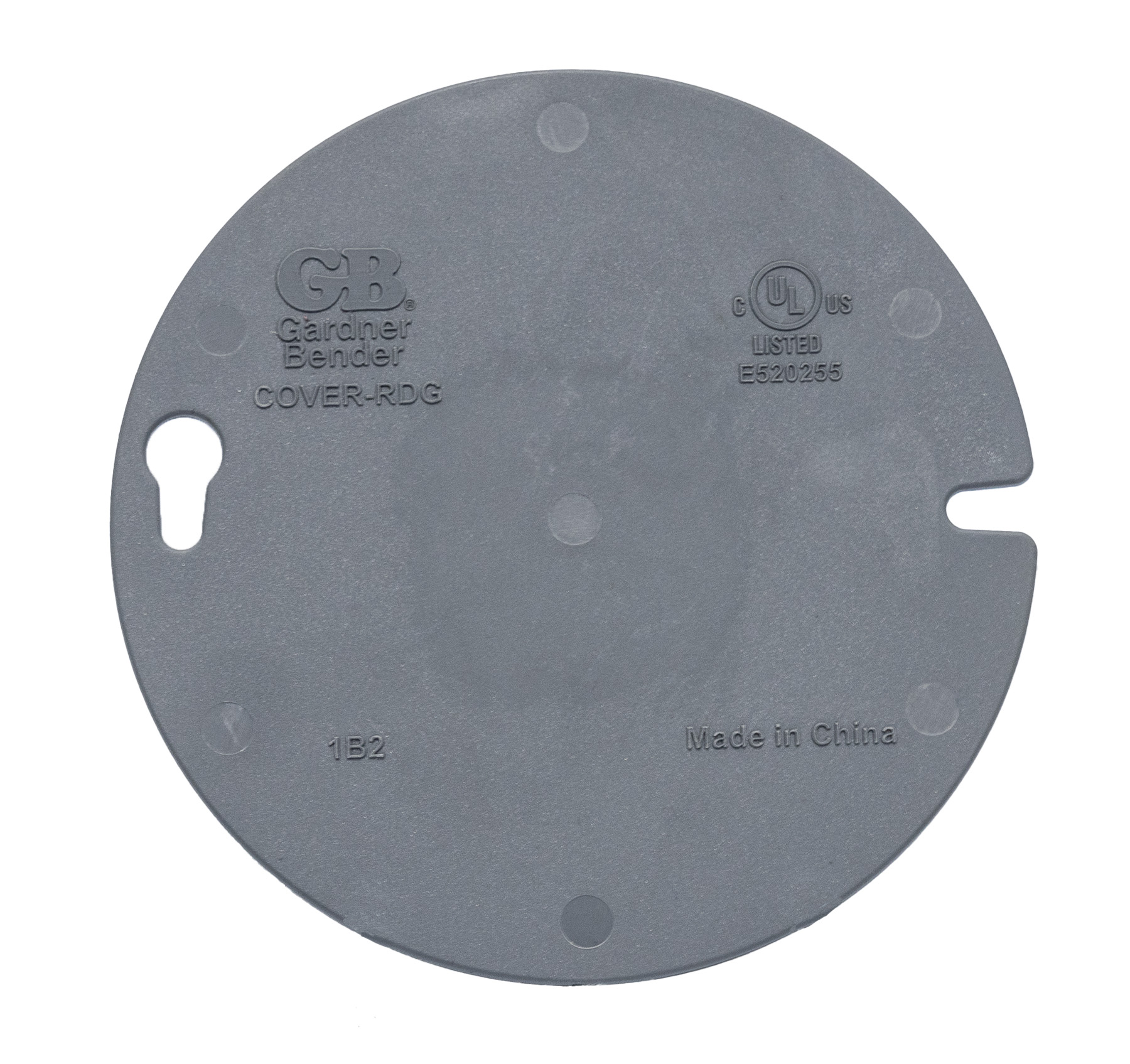 Round Electrical Box Cover Gray