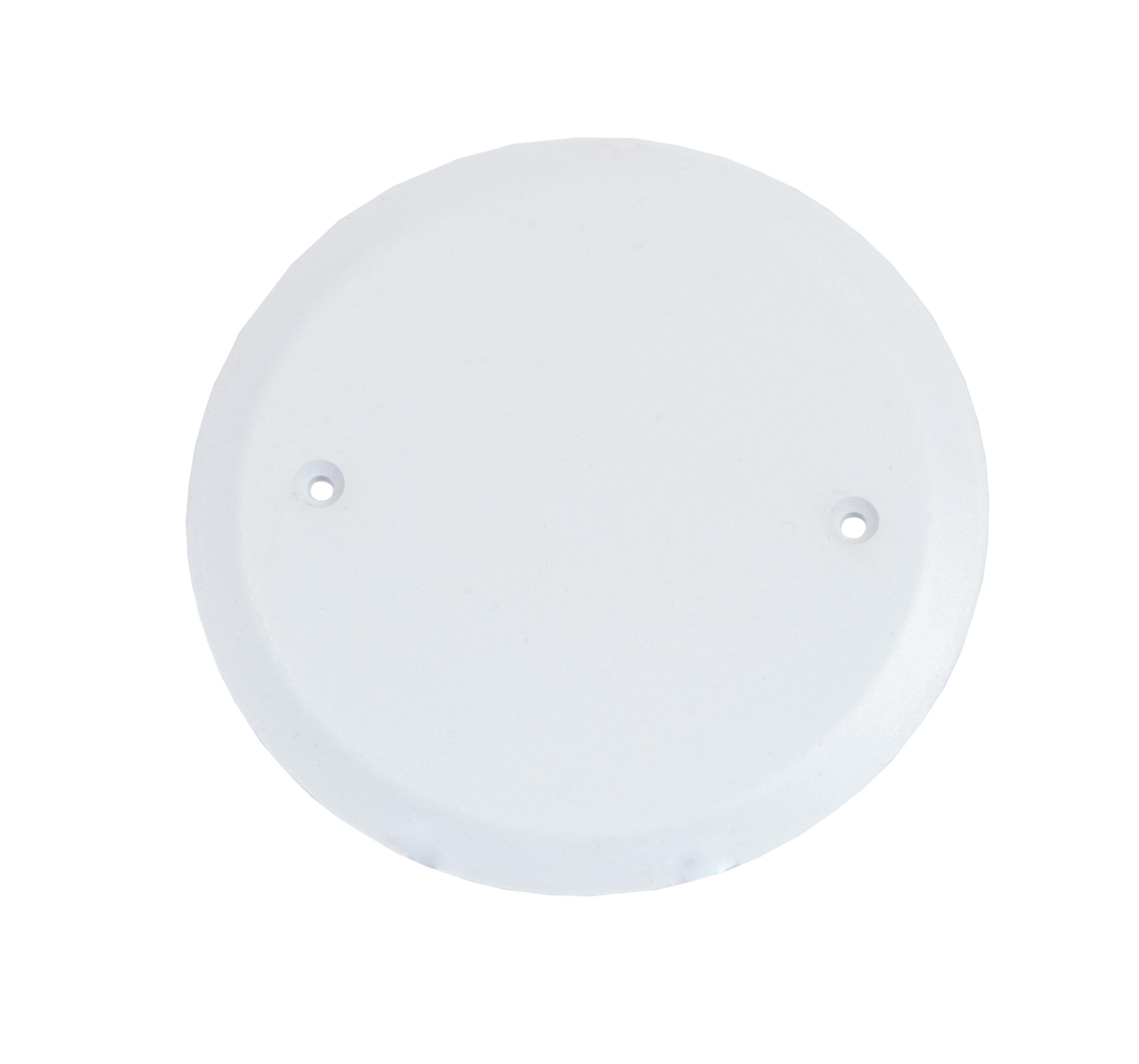 Round Electrical Box Cover White