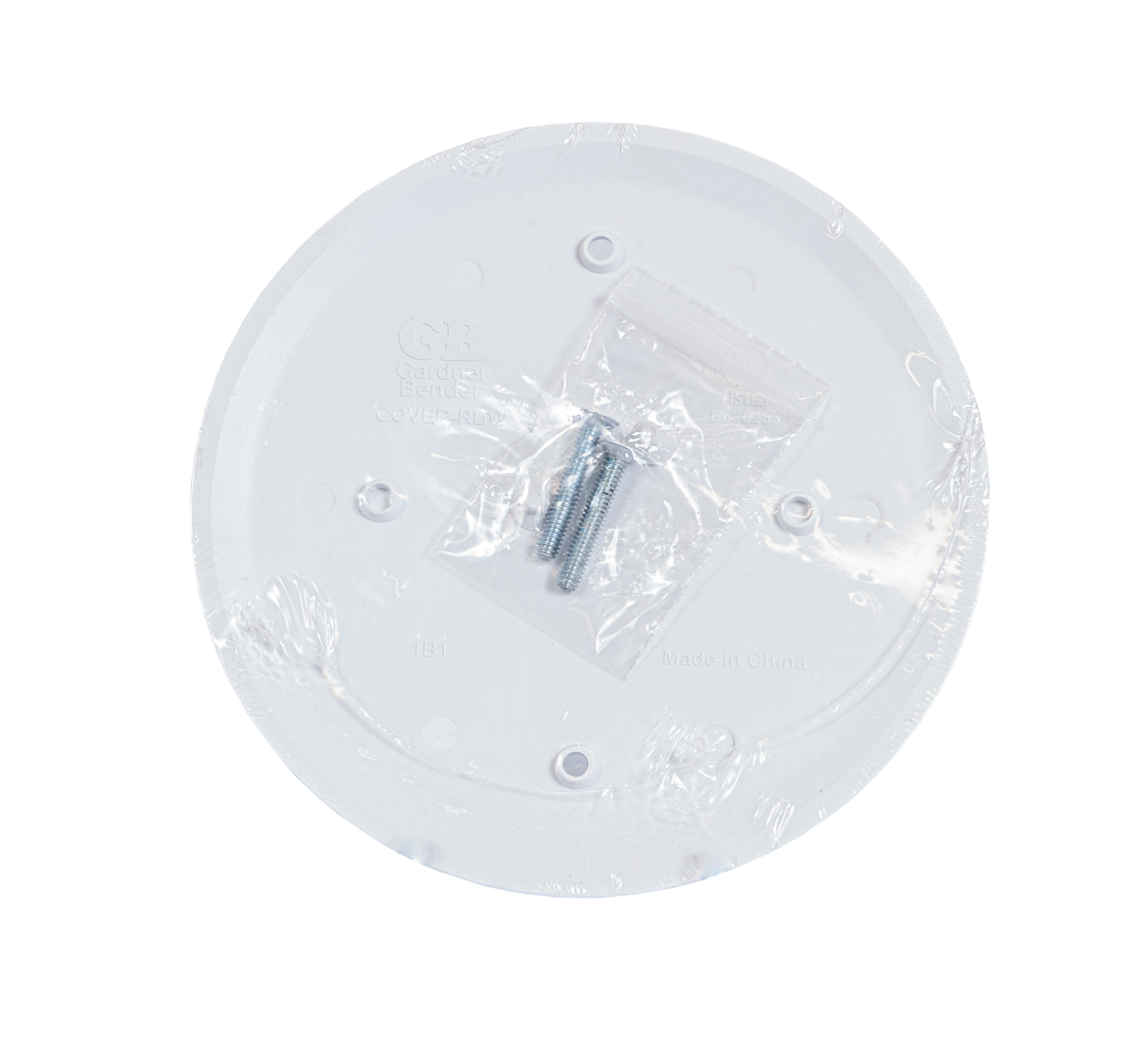 Round Electrical Box Cover White