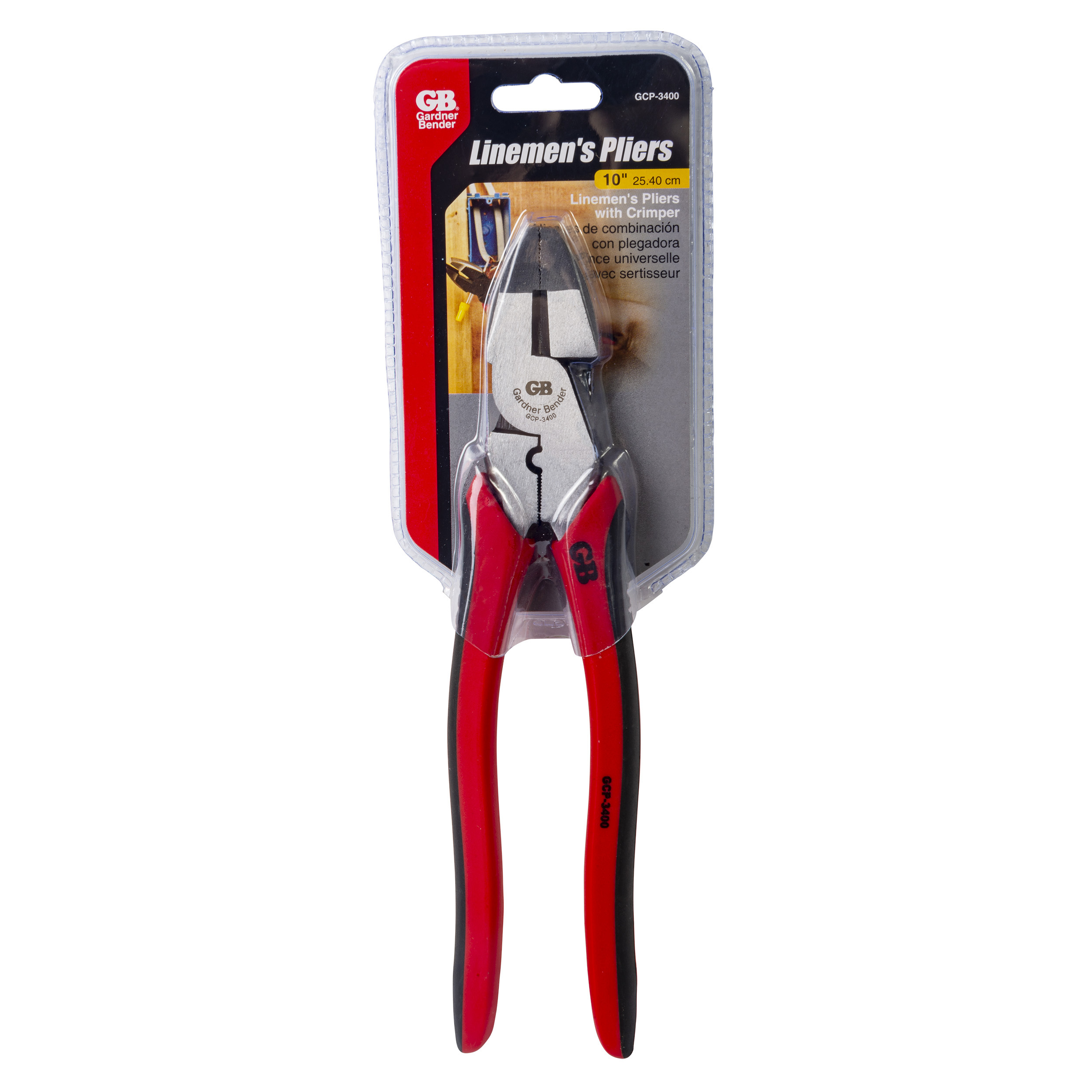 High Leverage Linemens Pliers and Crimping Tool, Drop Forged