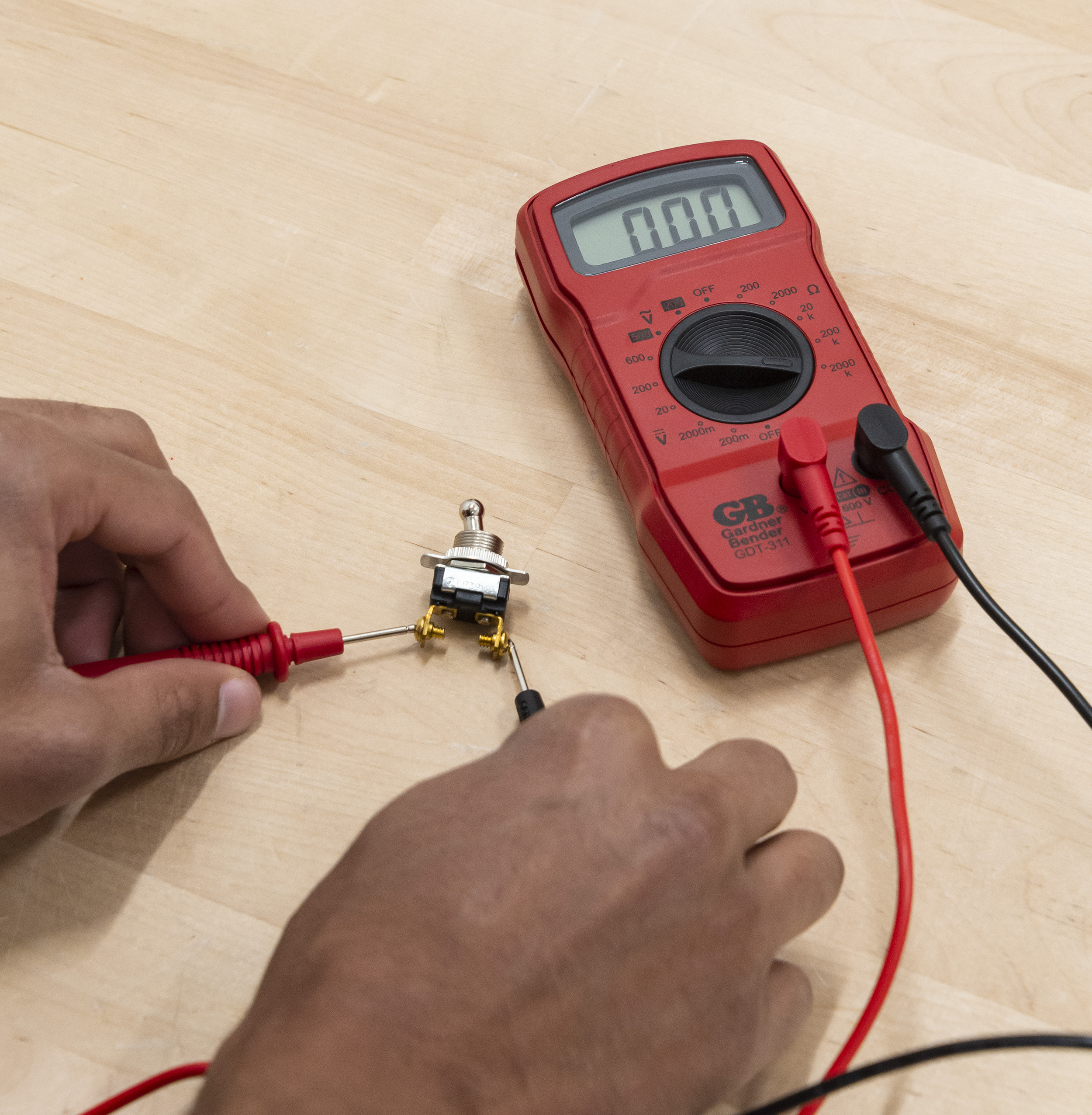 Gardner Bender GDT311 Digital Multimeter, 3 Function, 14 Range, Tests