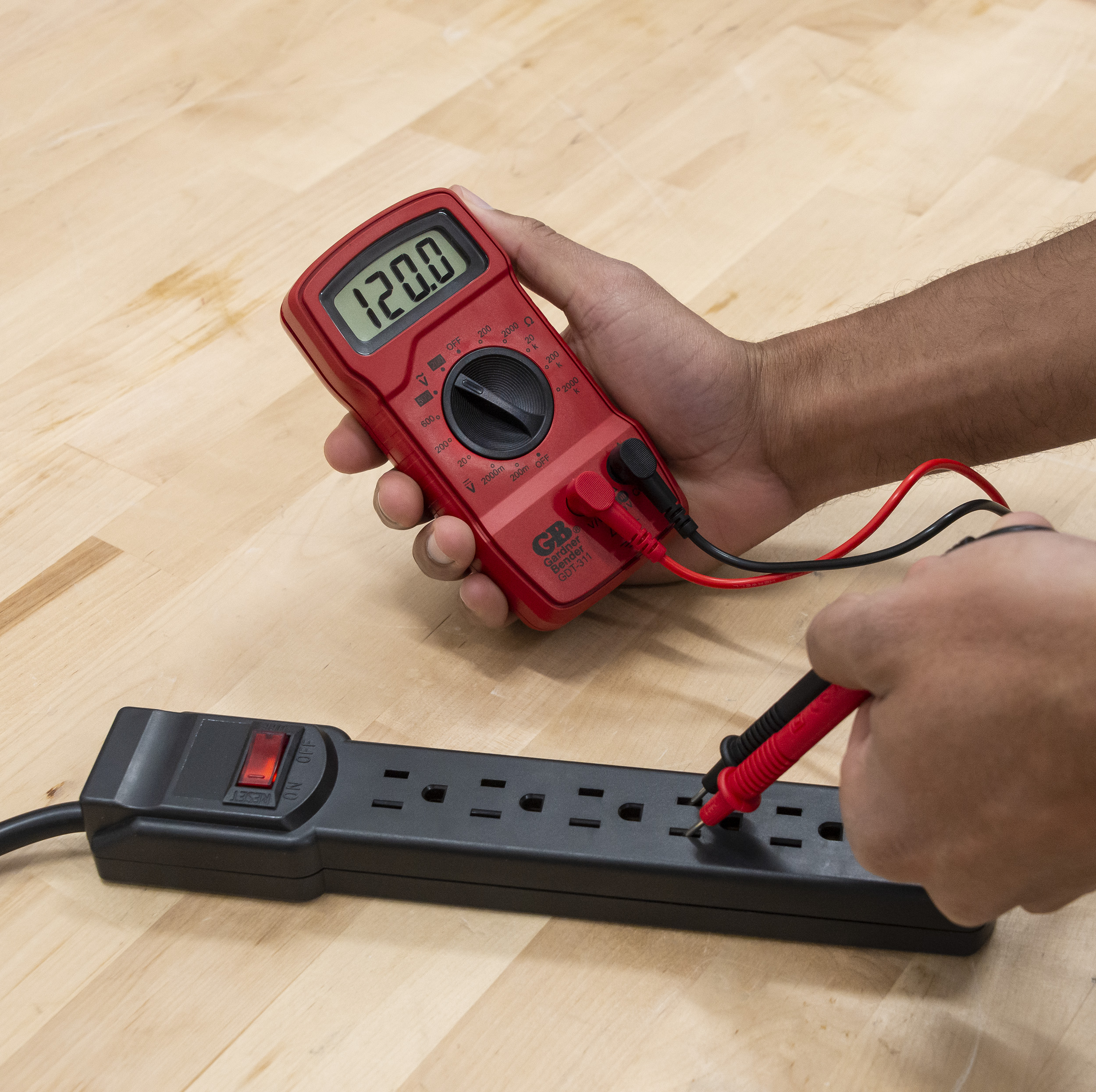 Gardner Bender GDT311 Digital Multimeter, 3 Function, 14 Range, Tests