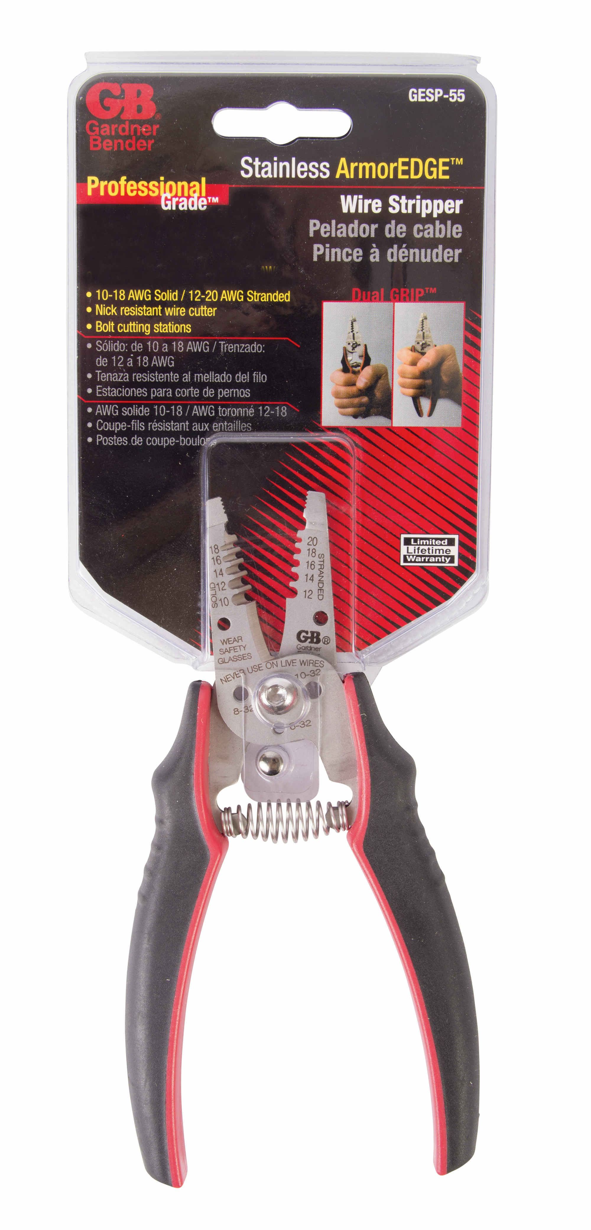 Pro Grade ArmorEdge Wire Stripper, Stainless Steel, 6.75