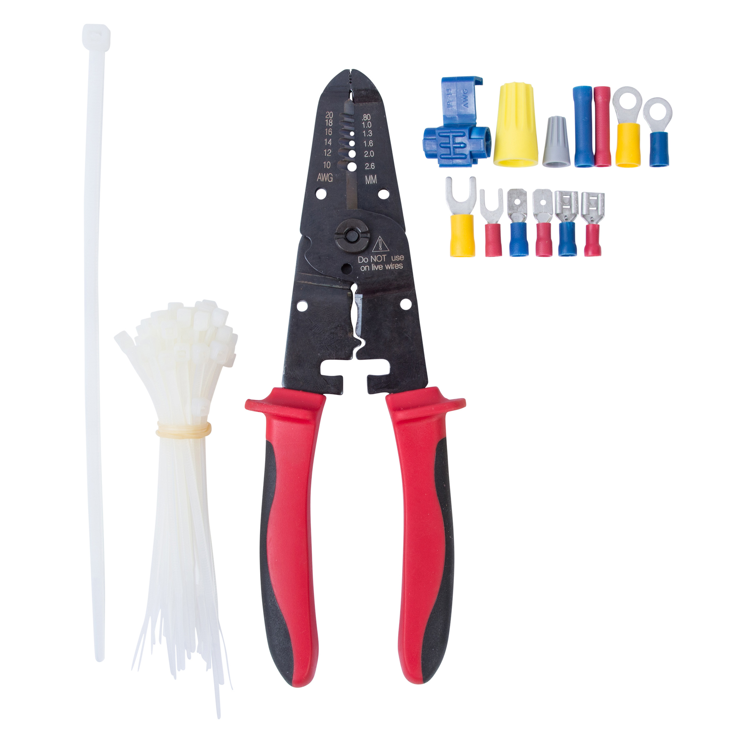 100 Piece Terminal And Crimping Tool Kit