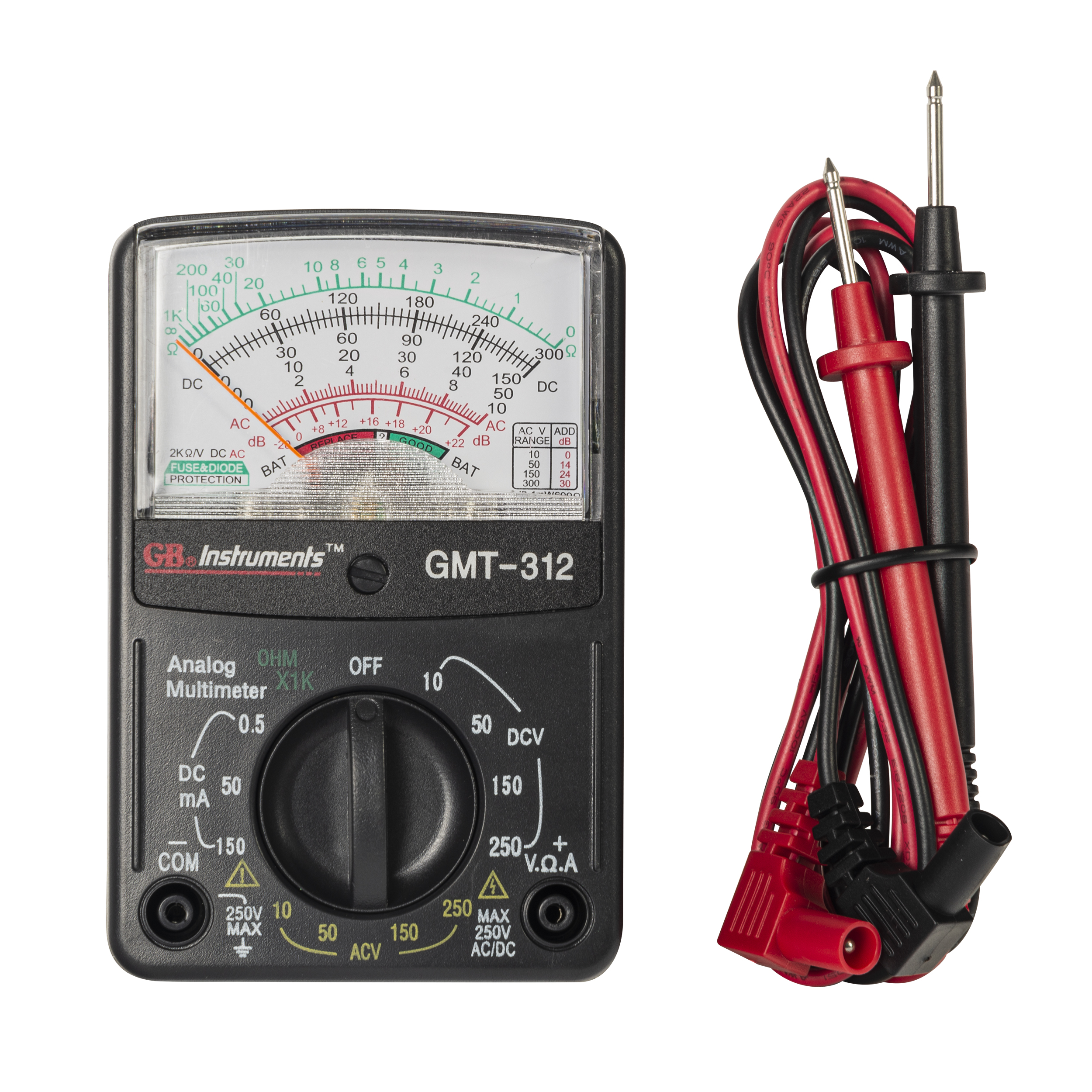 Analog Multimeter, that Combines Several Measurement Functions in