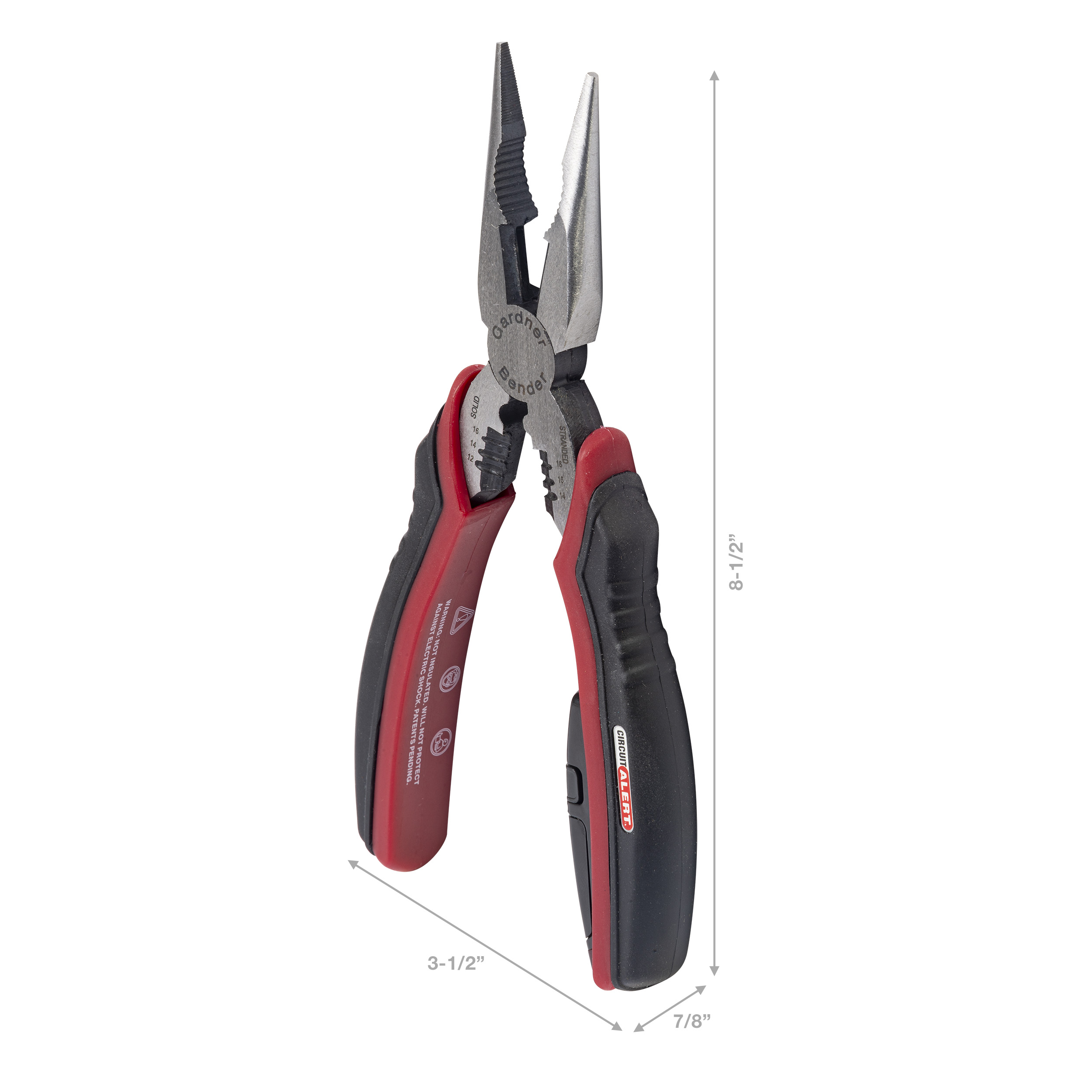 Circuit Alert Voltage Sensing Long Nose Pliers