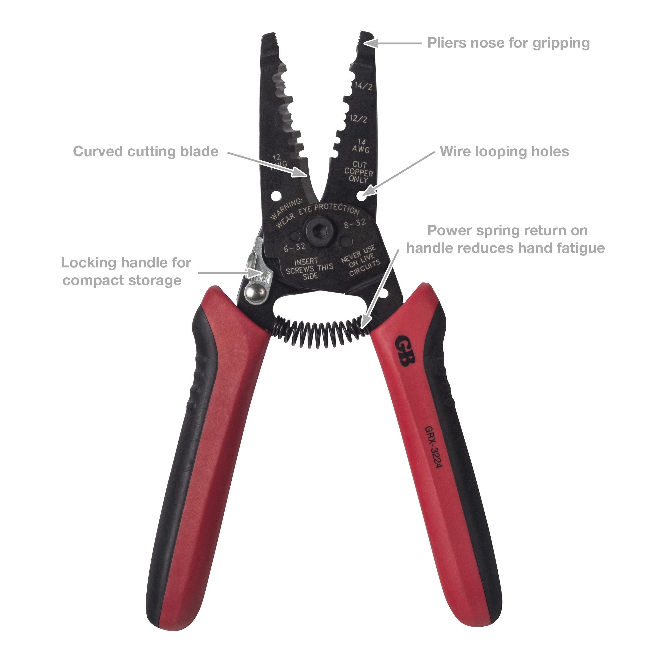 Dual NM Cable Stripper, Strips Both 12/2 and 14/2 NM Cable, Strips