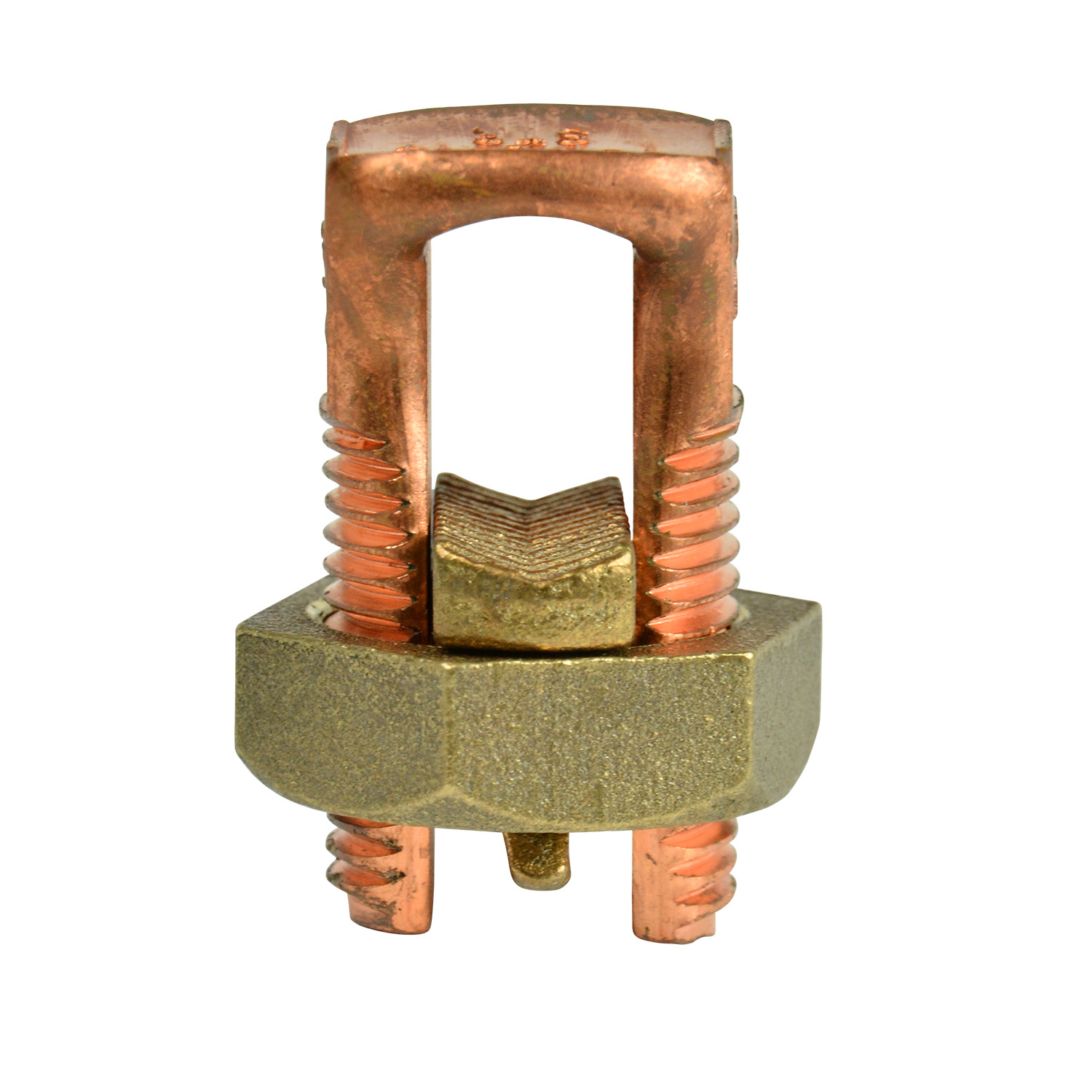 4-#0 AWG Solid Copper Split Bolt Connector