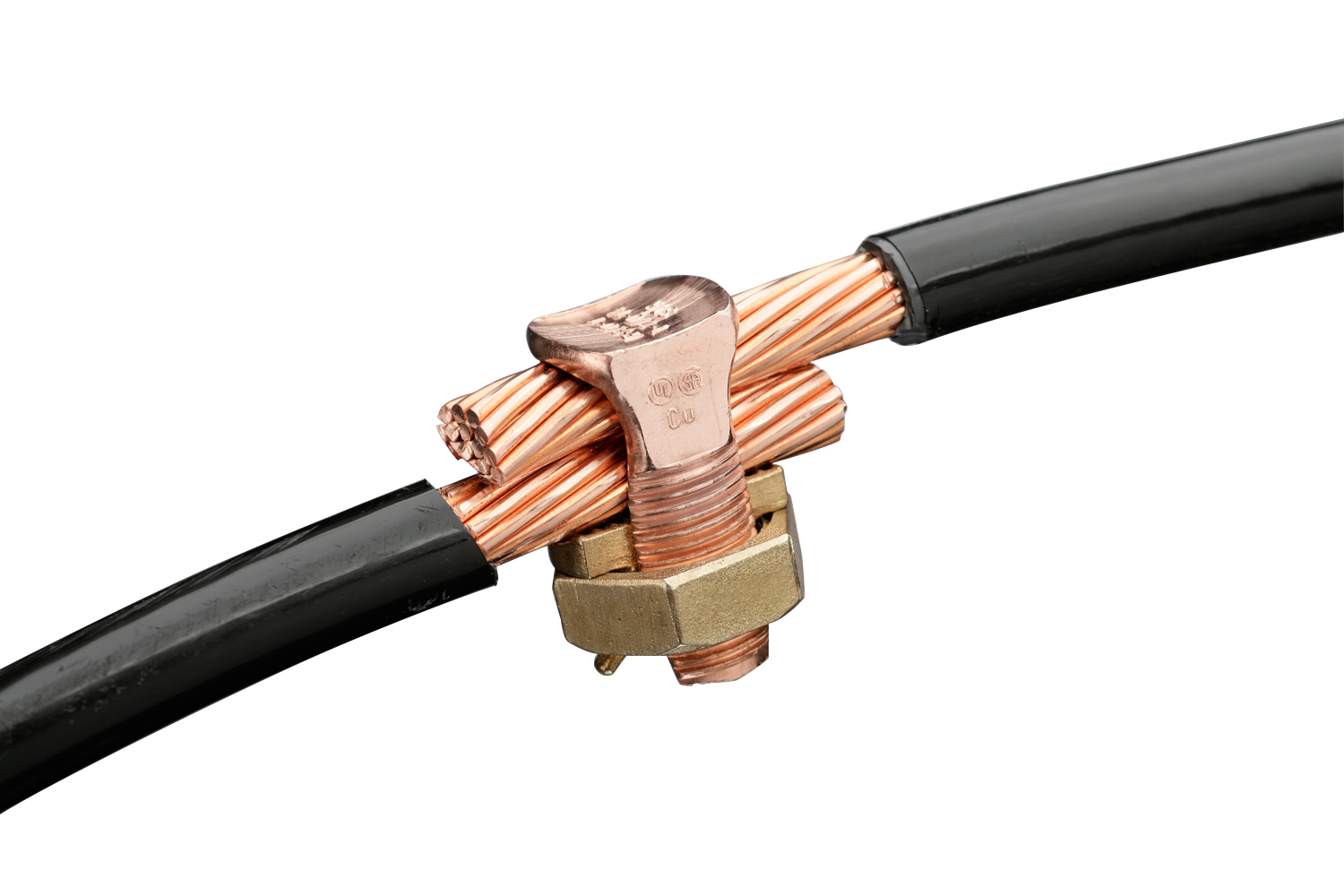 62 AWG Solid Copper Split Bolt Connector