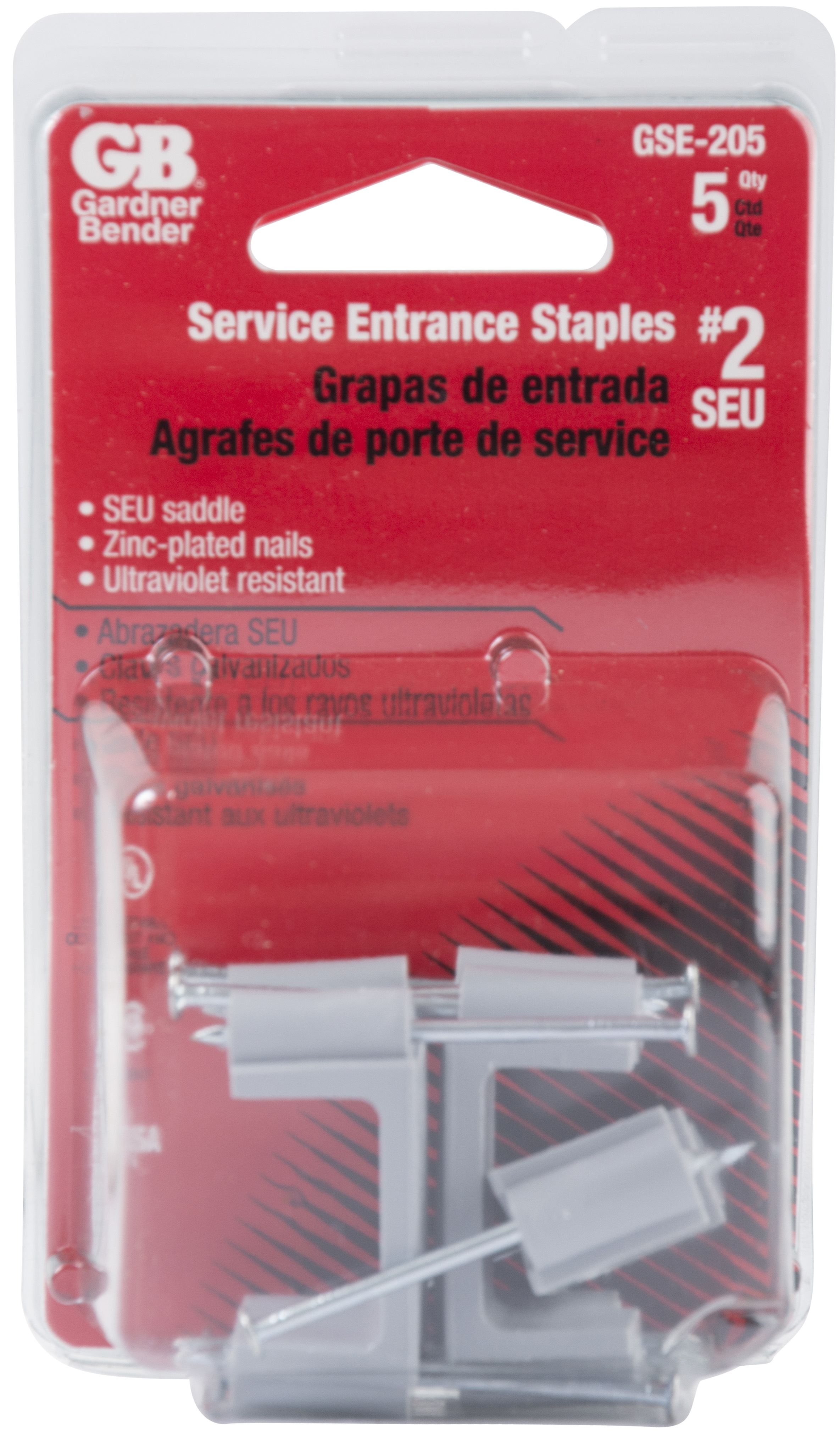 Gray Plastic Service Entrance Cable Straps for #2 SER Cable