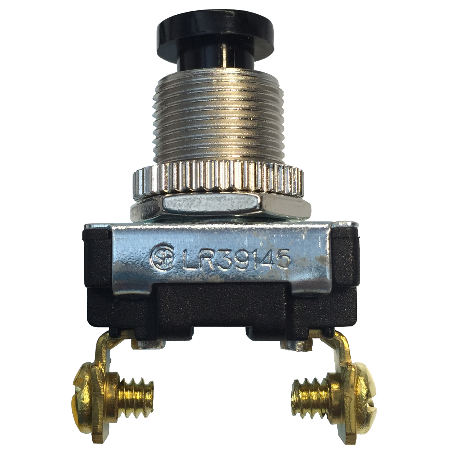 SPST Momentary Contact Push-Button Switch (Black)
