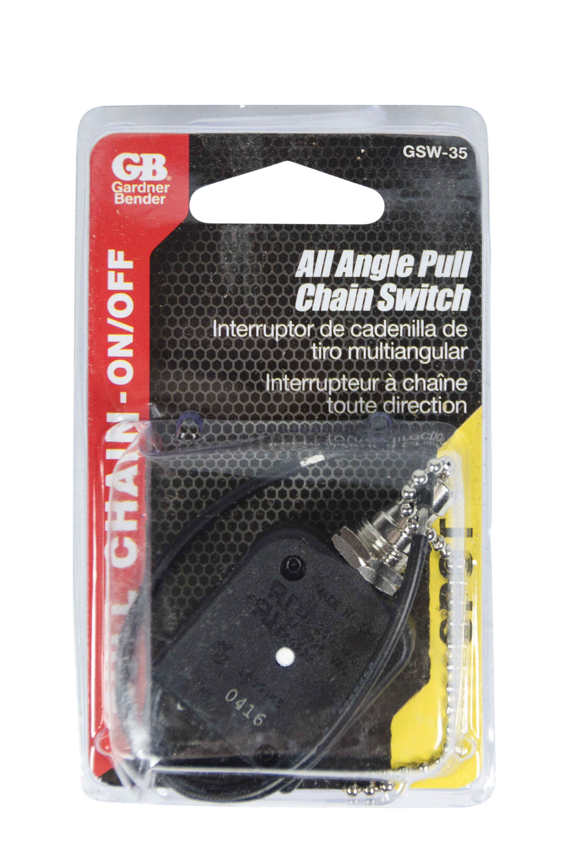 SPST Single Circuit Pull-Chain Switch SPST Single Circuit Pull-Chain Switch