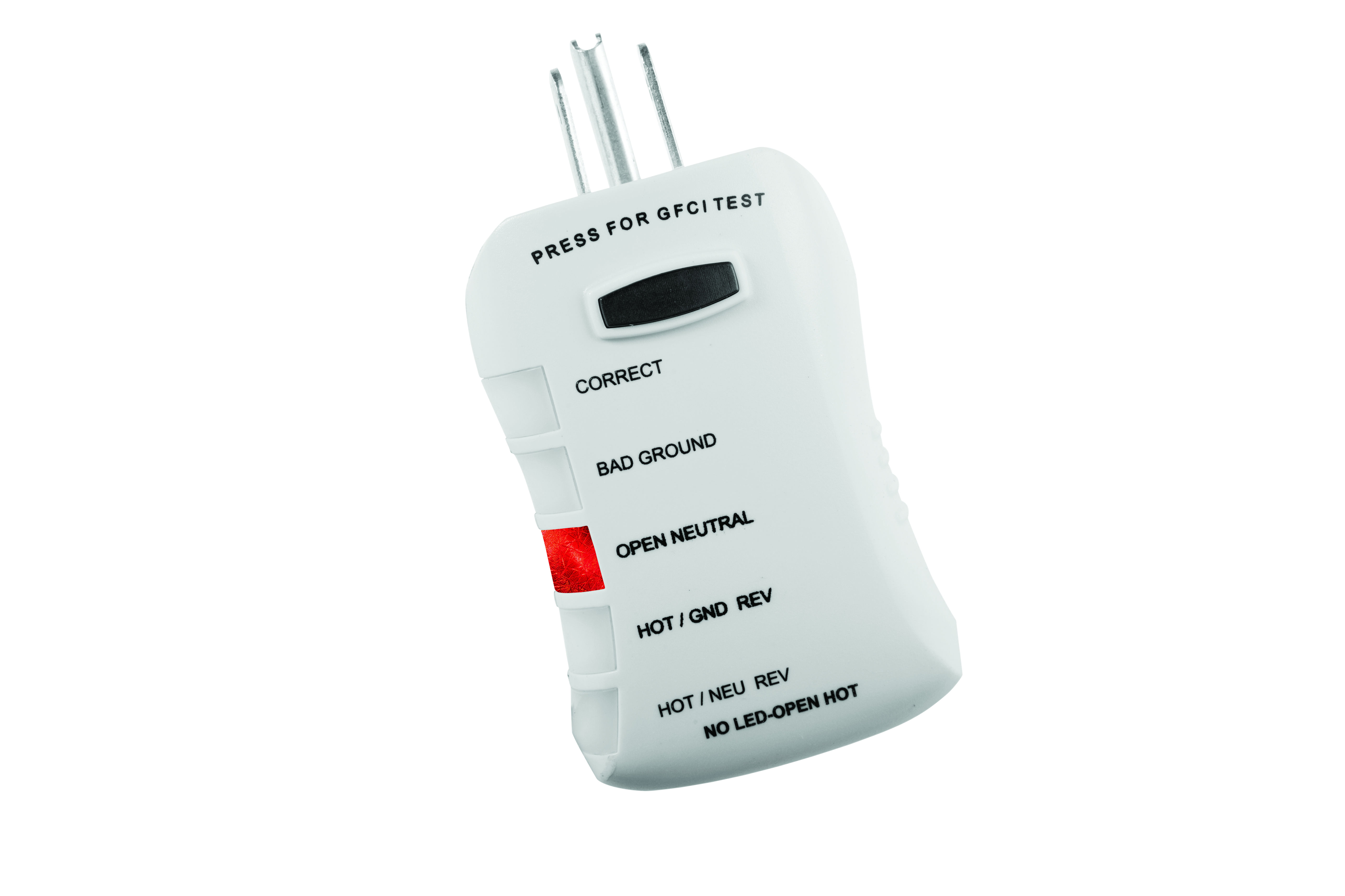 Stop Shock II GFCI Outlet Circuit Analyzer Tester, Detects Low