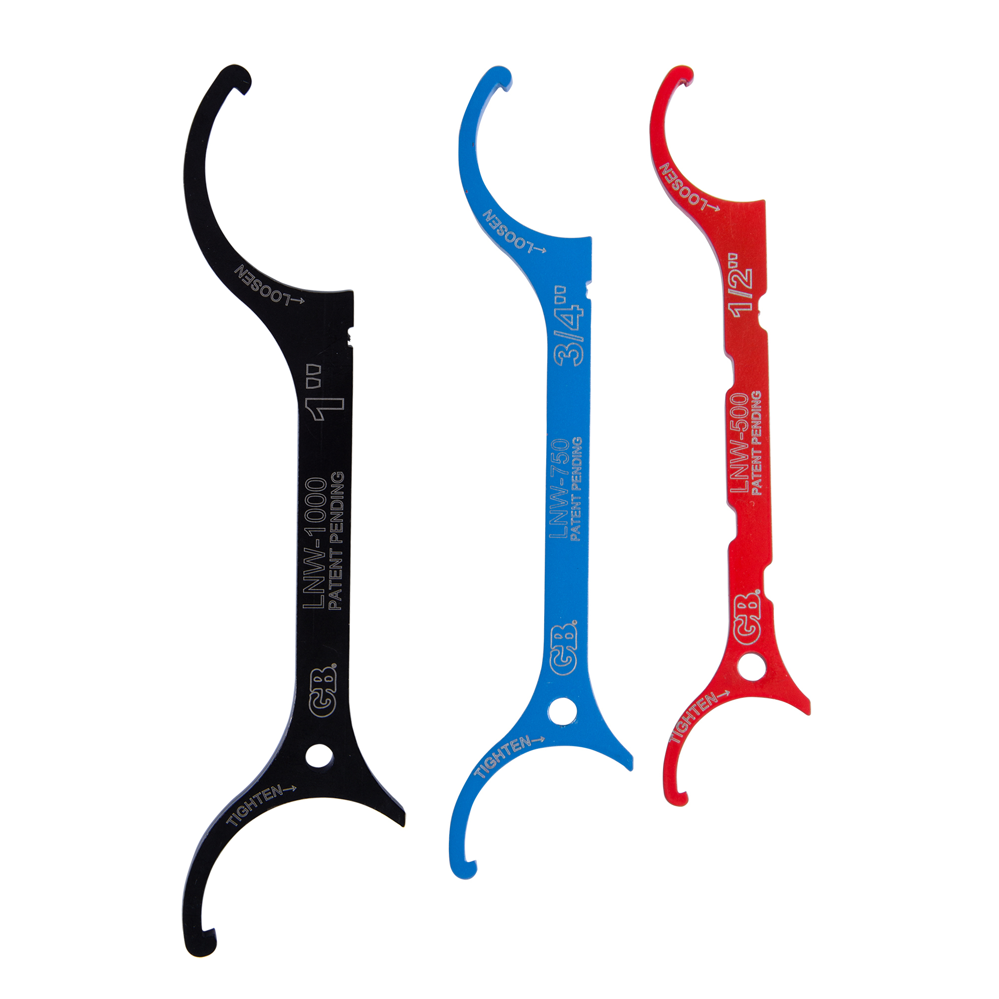 3 Piece Locknut Wrench Kit