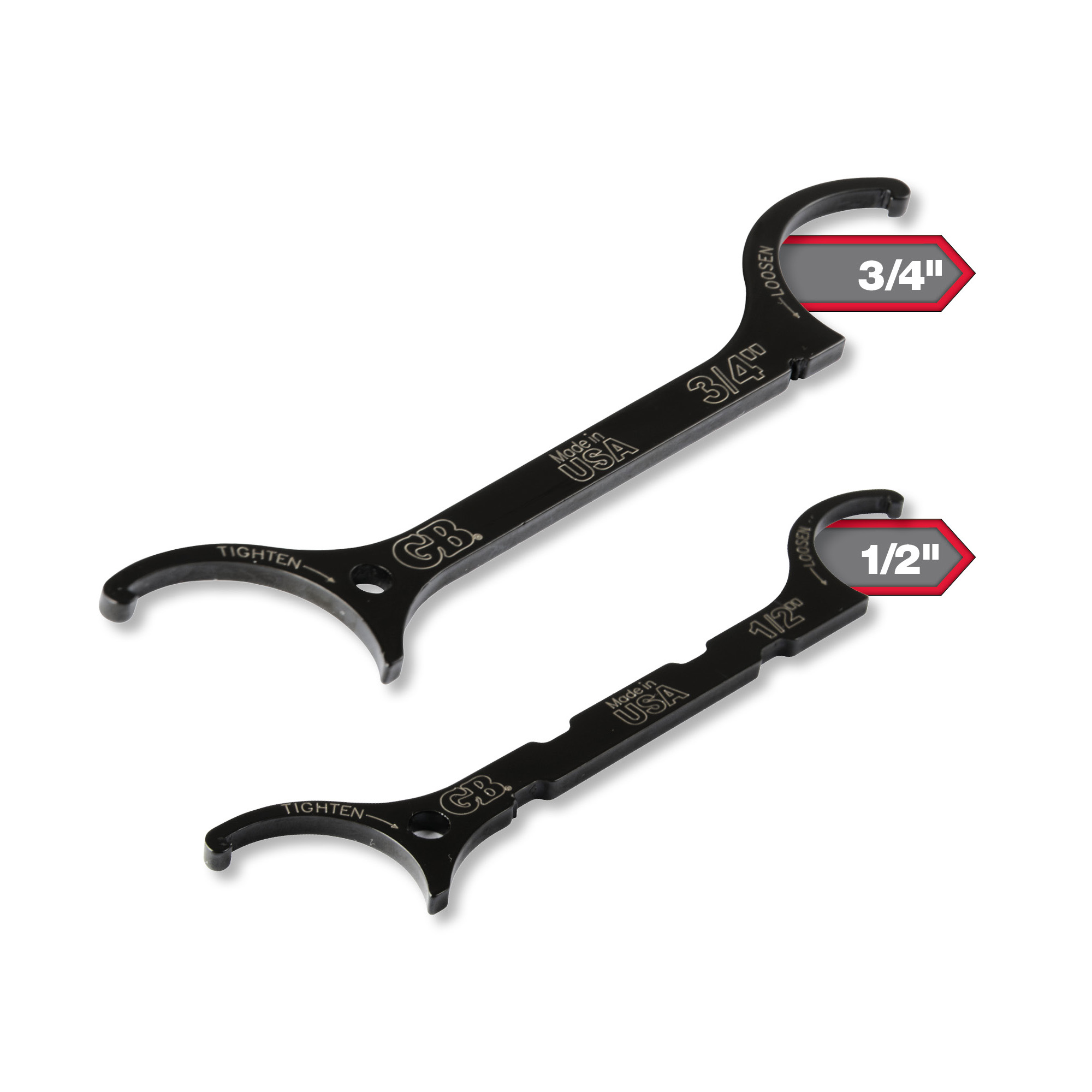 Locknut Wrench Kit includes one each 1/2 in. and 3/4 in.
