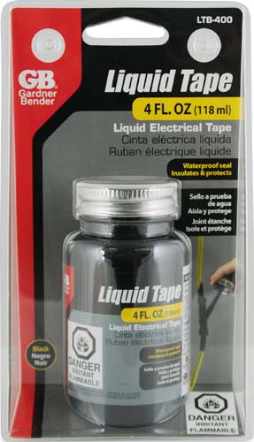 Calterm Liquid Tape - 4 oz - Black - Electrical Tape 71002
