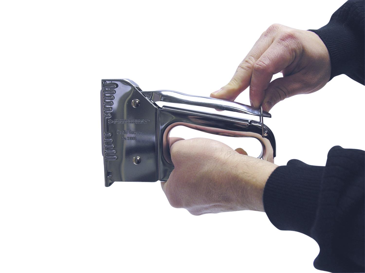 Low-Volt Wire Staple Gun, Heavy Duty, Stainless Steel, (1-Pack)
