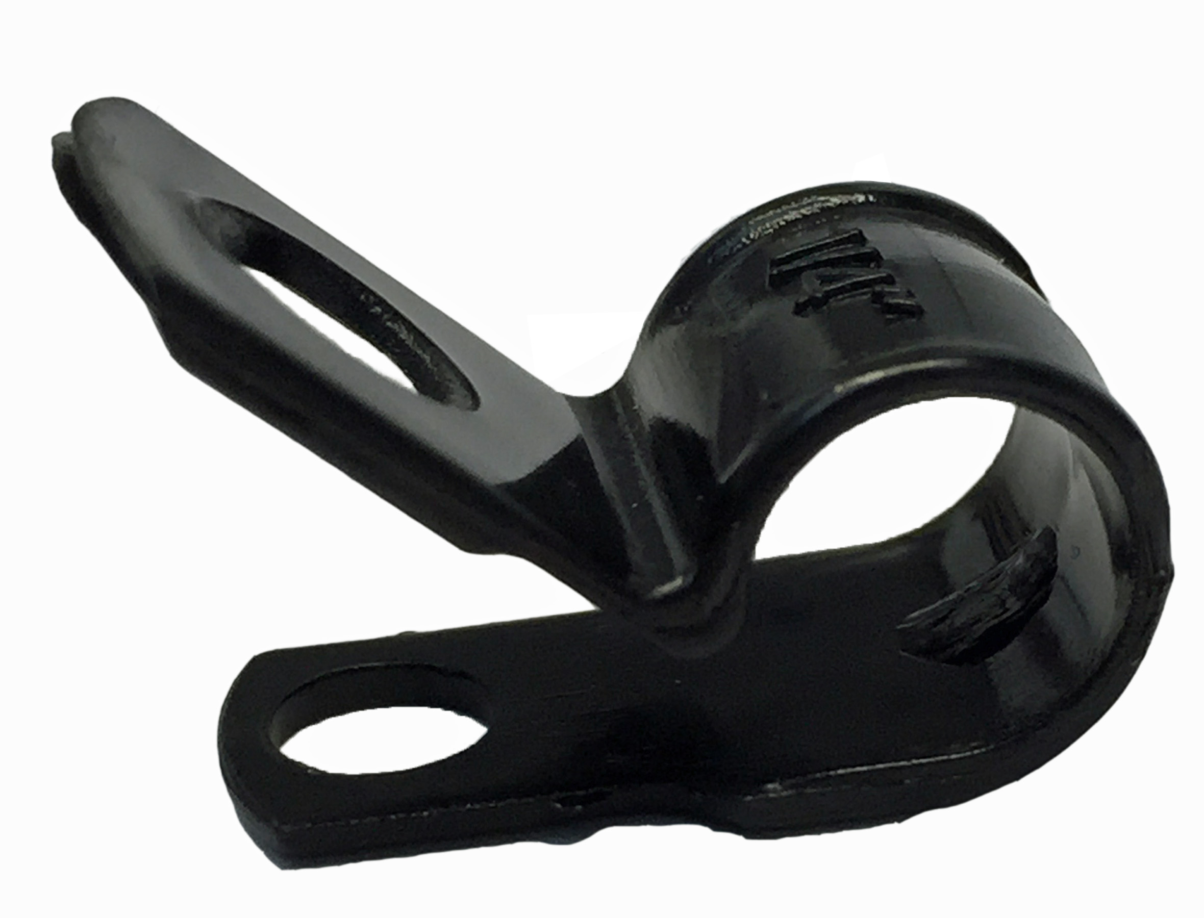 Plastic Cable Clamp, 1/4" Dia, Smooth Edge, Fast Install, Screw or Nail