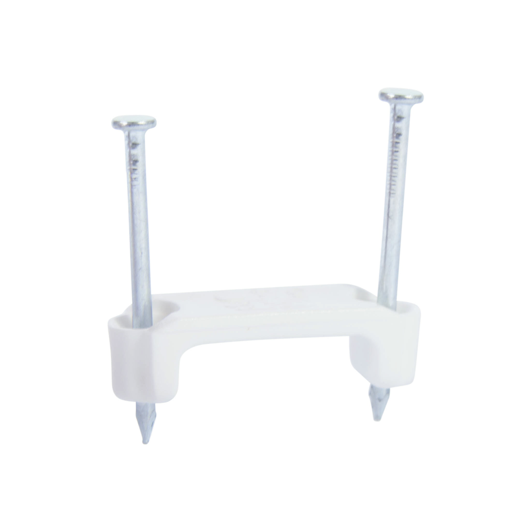 3/4 in (19 mm), Plastic Polyethylene NM Cable Staple, Zinc