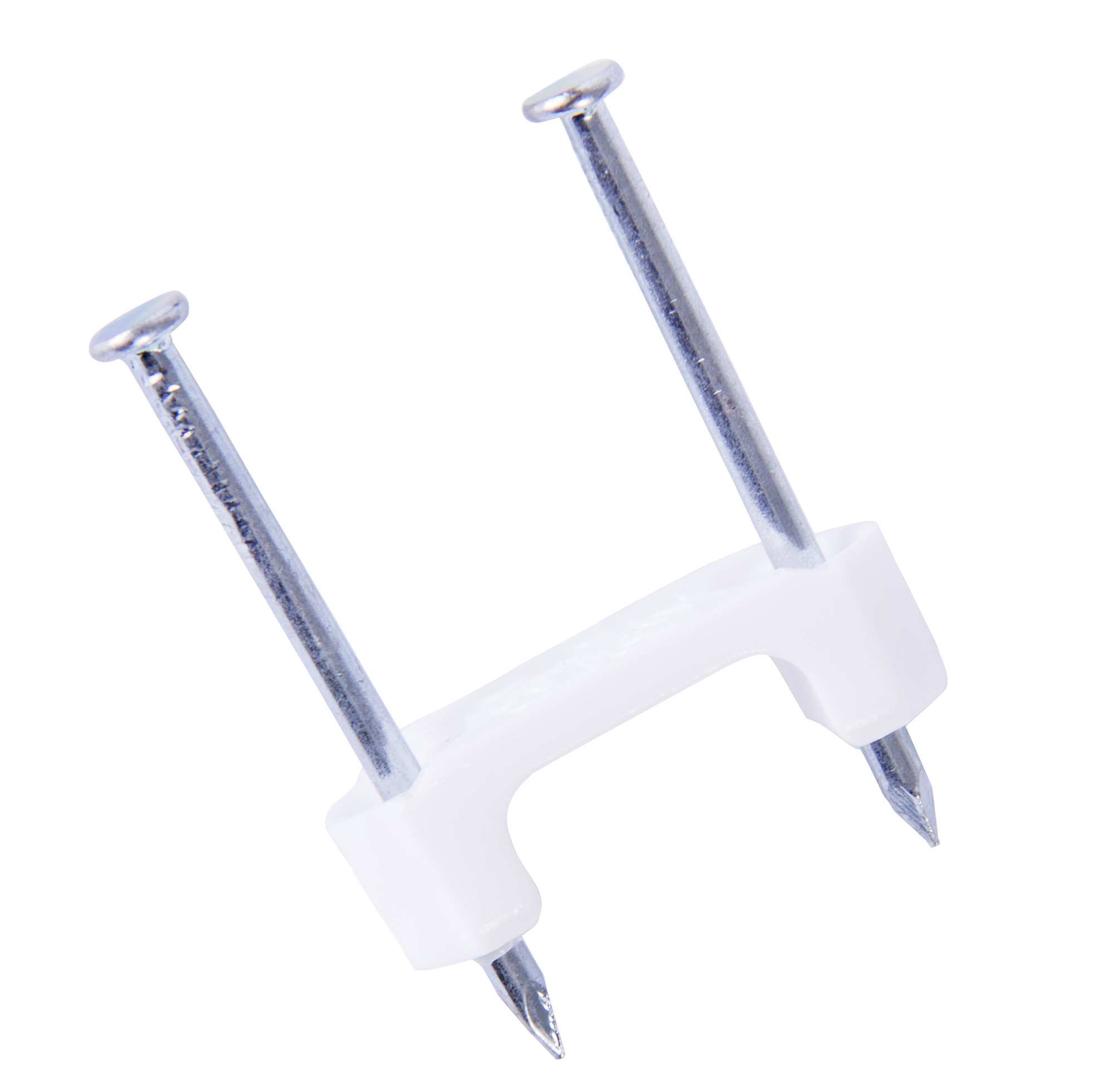 3/4" (19.05 mm) Polyethylene Service Entrance Cable Strap Staple, Grey