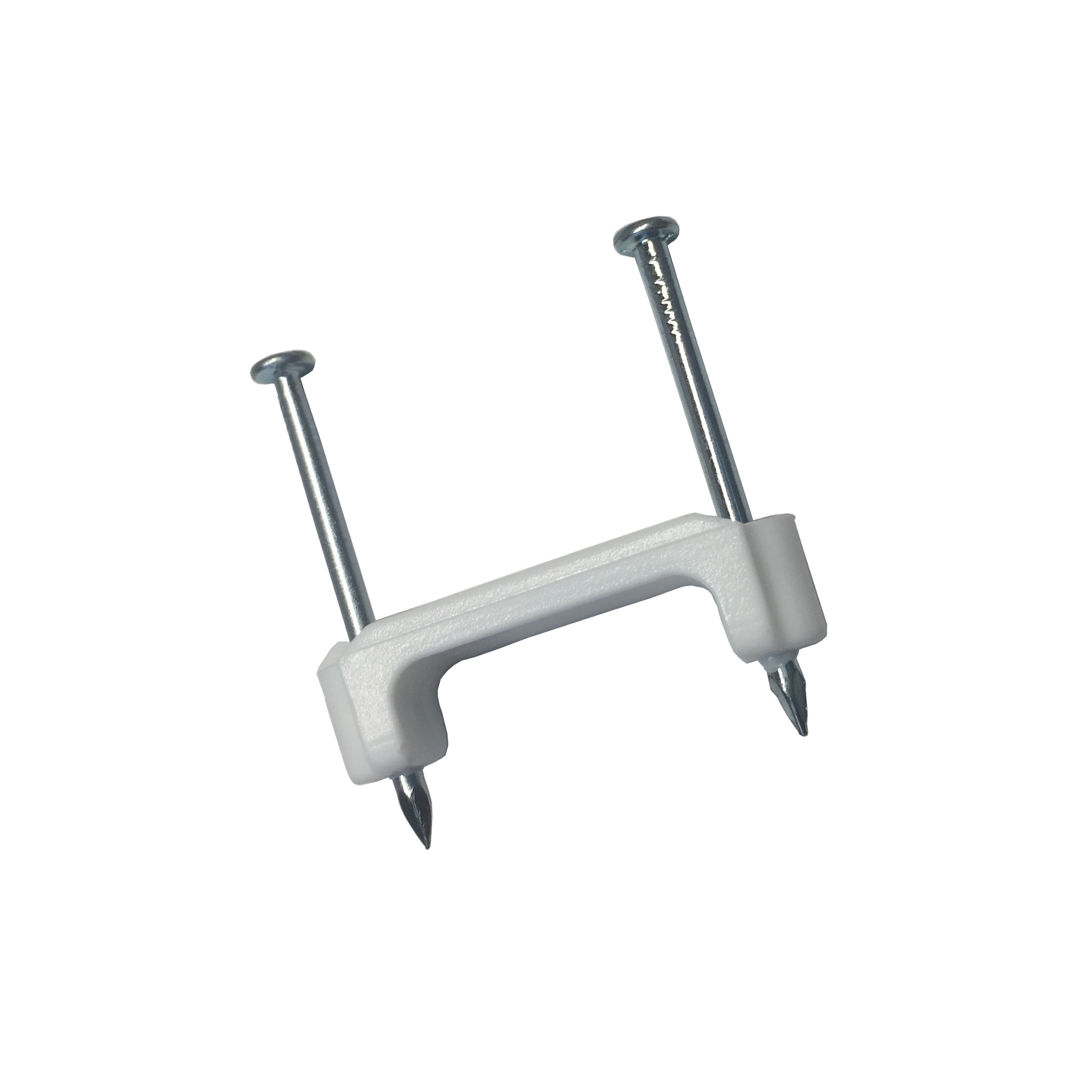 3/4" Plastic Staple, 3 Cond 14 and 12 AWG NM, BX, MC, AC and UF White