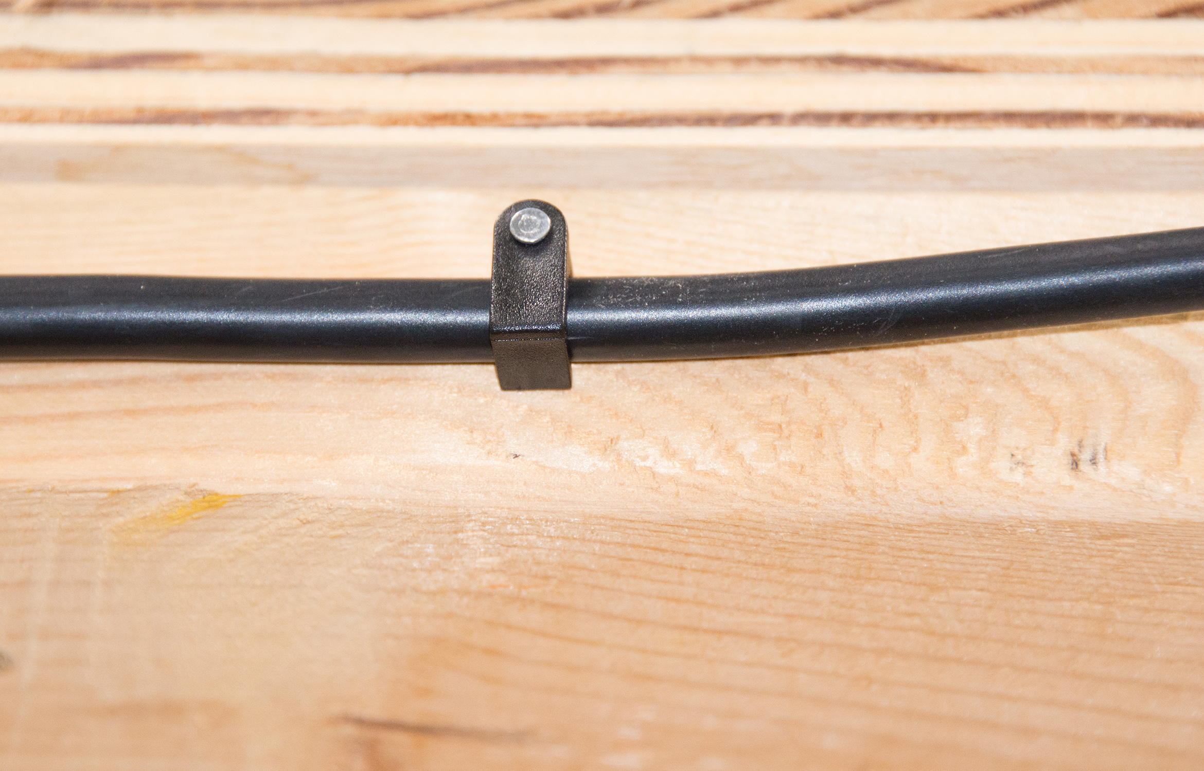 1/4 In. Coaxial Cable Staple, Black, 50/Clam