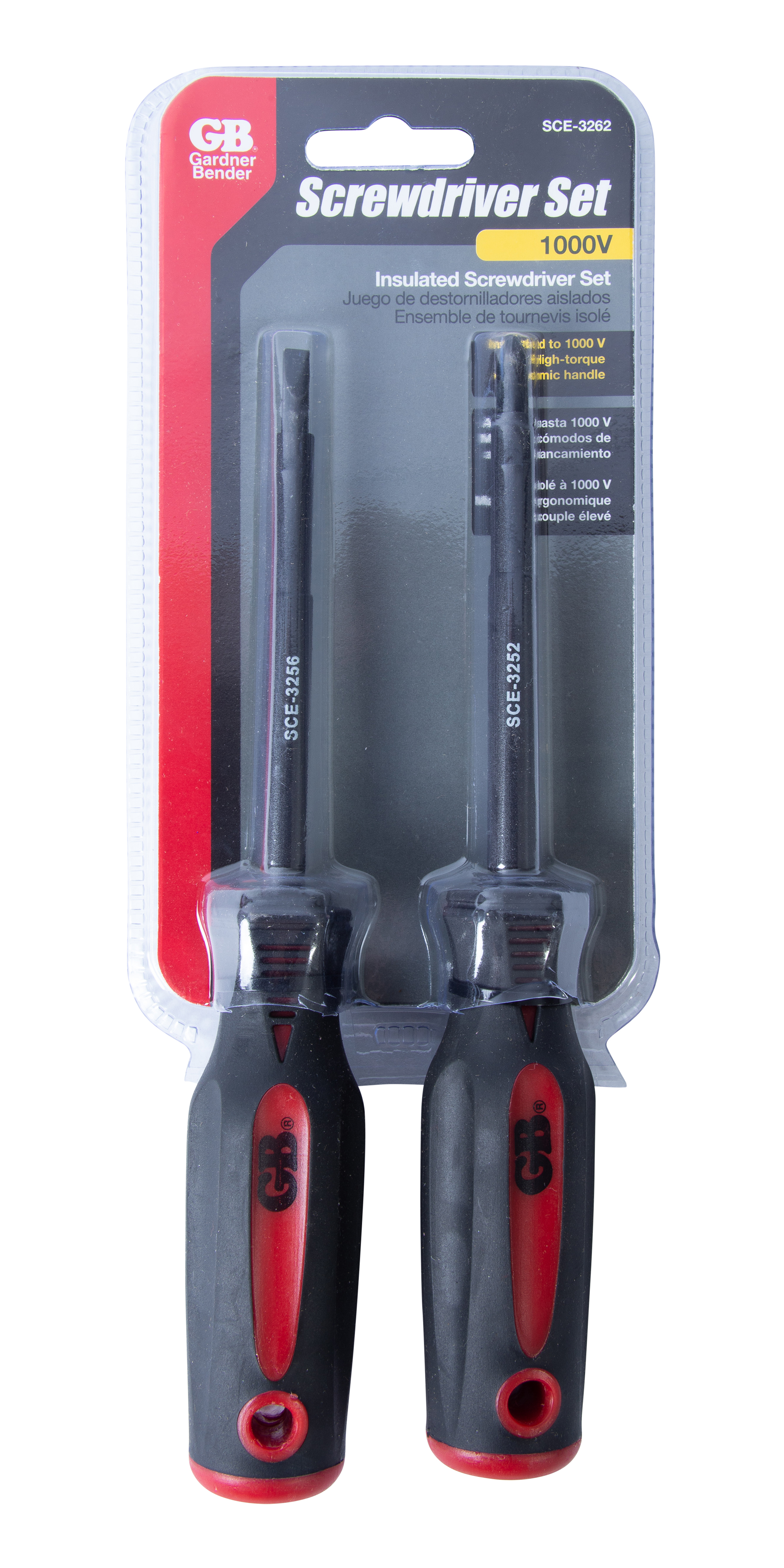 Two Piece Insulated Screwdriver Set - #2 Phillips and 3/16